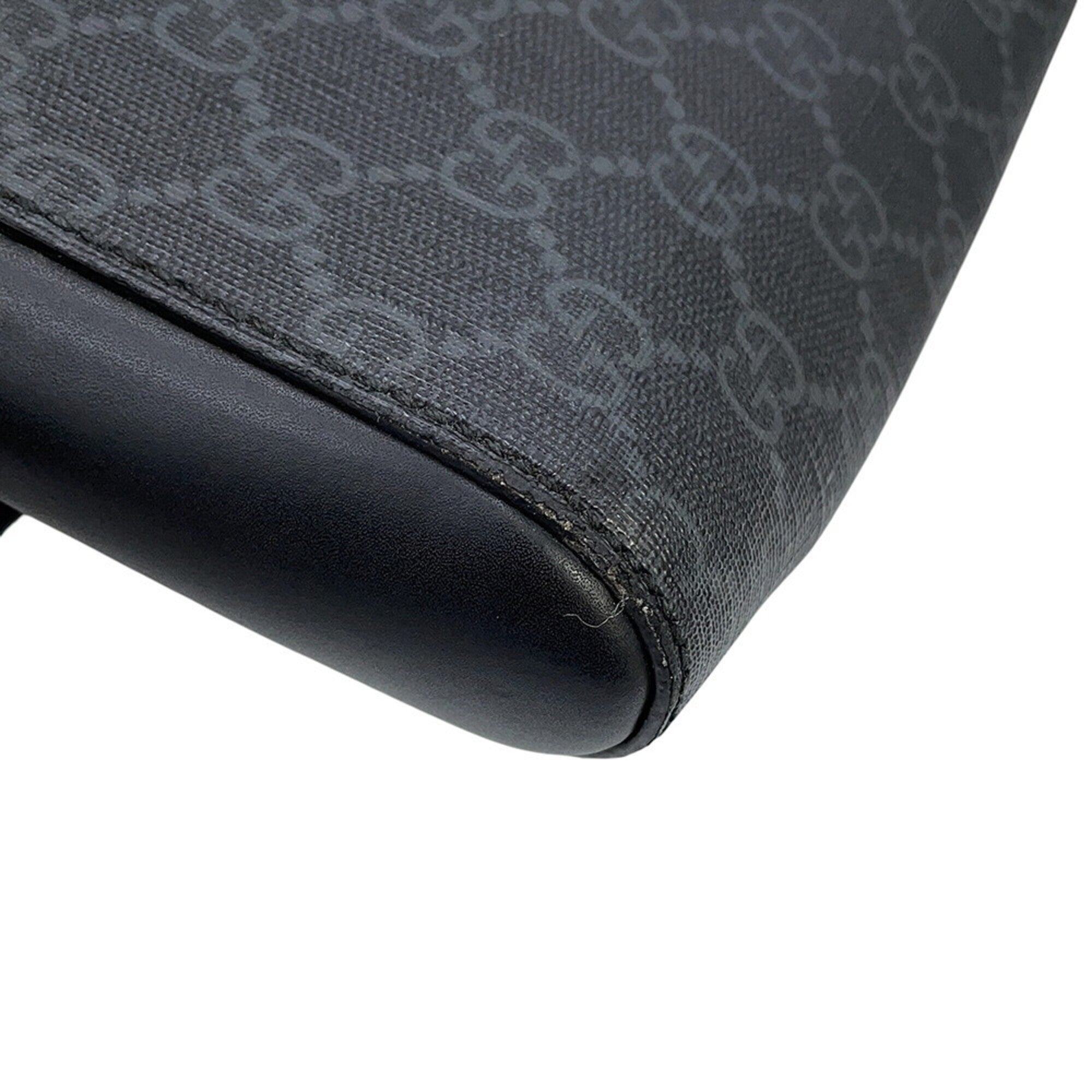 Gucci Black Gg Supreme Handbag Messenger Bag Shoulder Bag (Pre-Owned)
