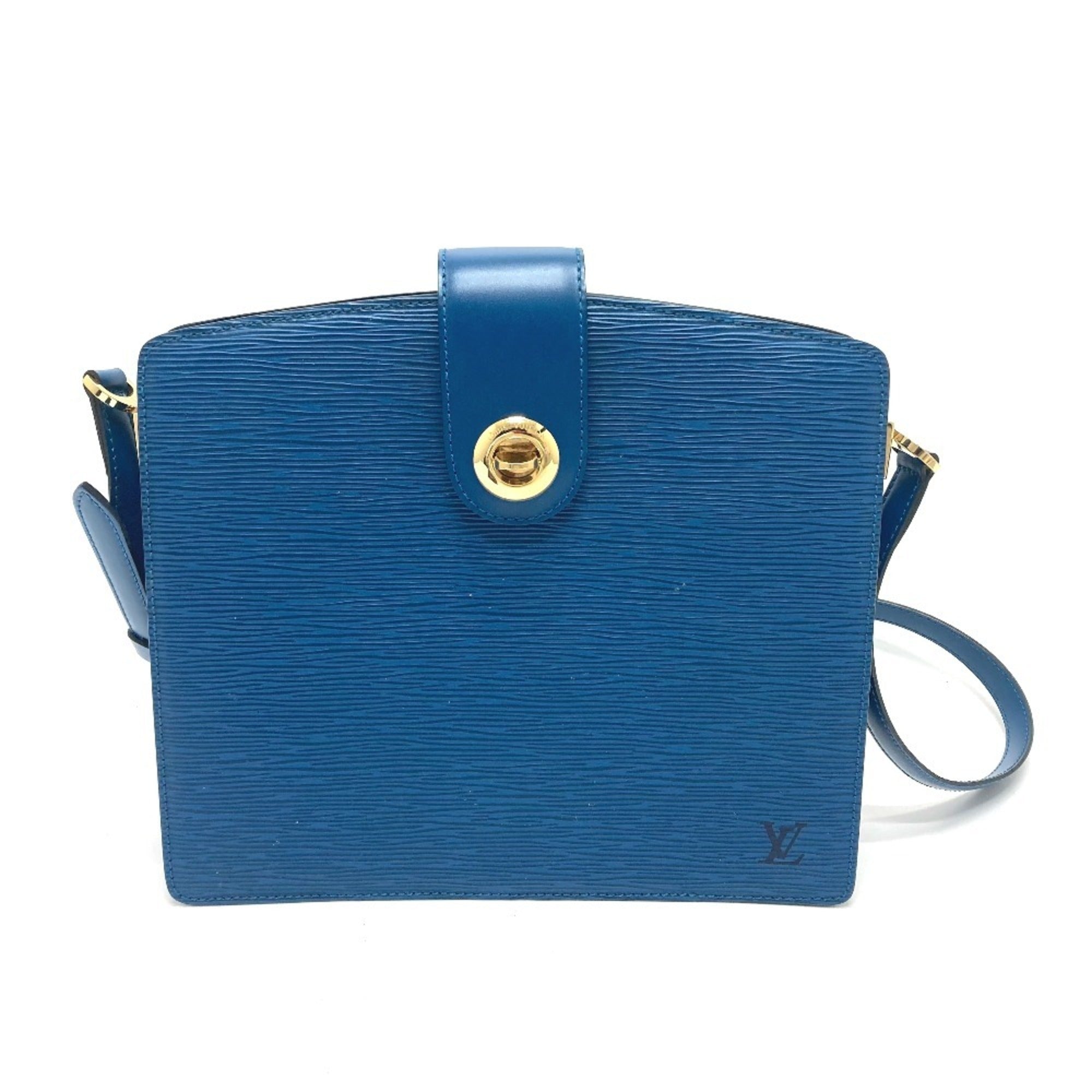Louis Vuitton Blue Epi Leather Pochette Shoulder Bag (Pre-Owned)