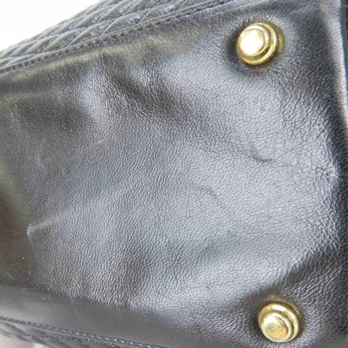 Bally Black Quilting Leather Tote Bag (Pre-Owned)