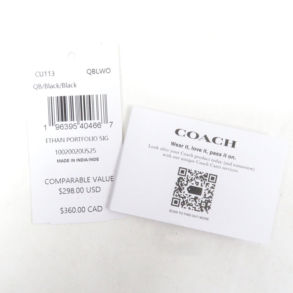 Coach Black Leather Clutch Bag (Pre-Owned)
