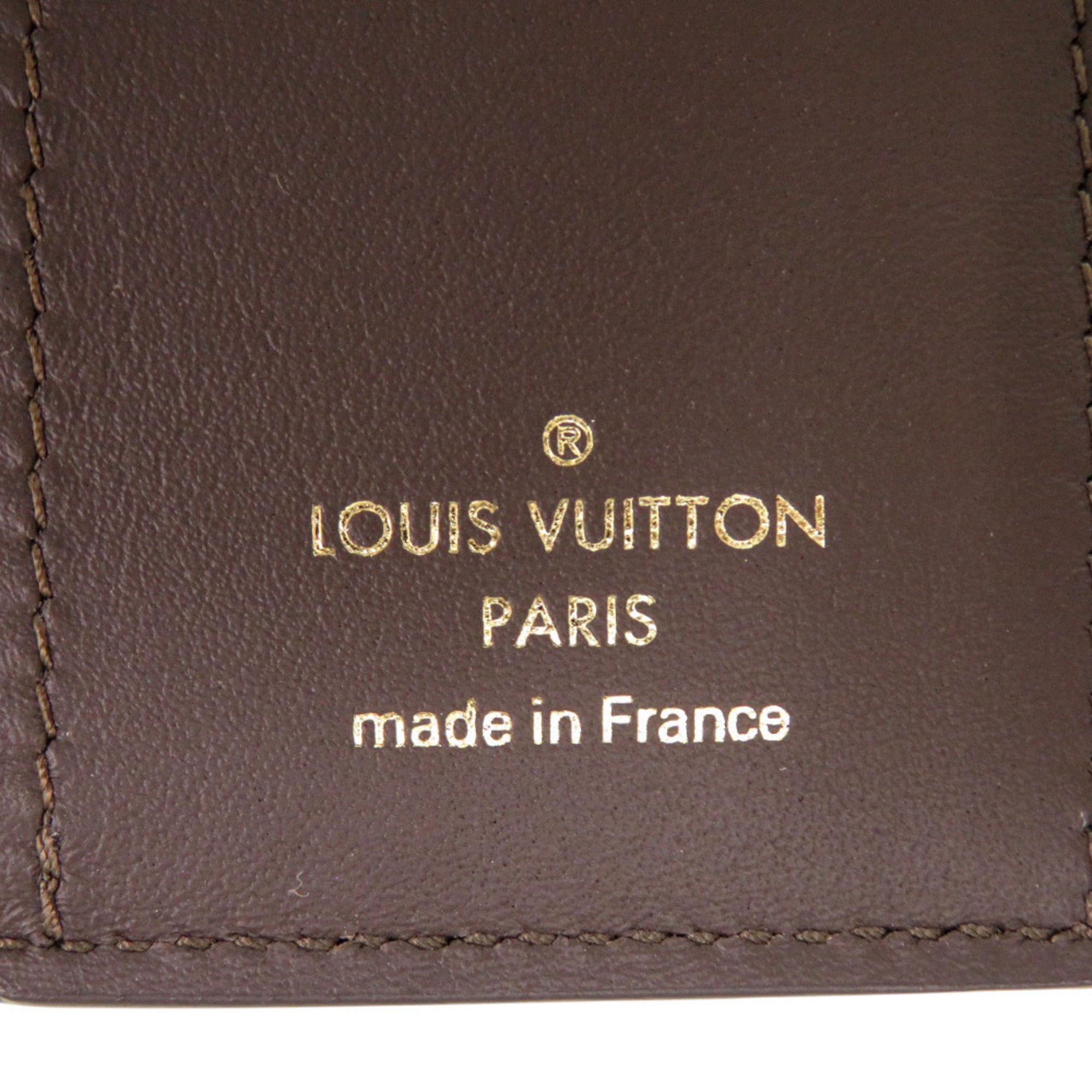 Louis Vuitton Galle Leather Wallet (Tri-Fold) (Pre-Owned)