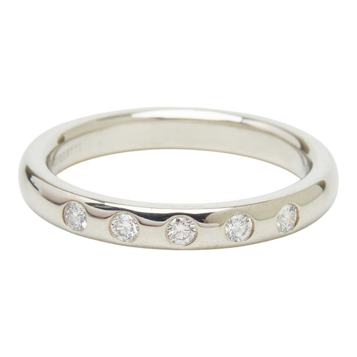 Tiffany Platinum Platinum 950 Band Ring (Pre-Owned)