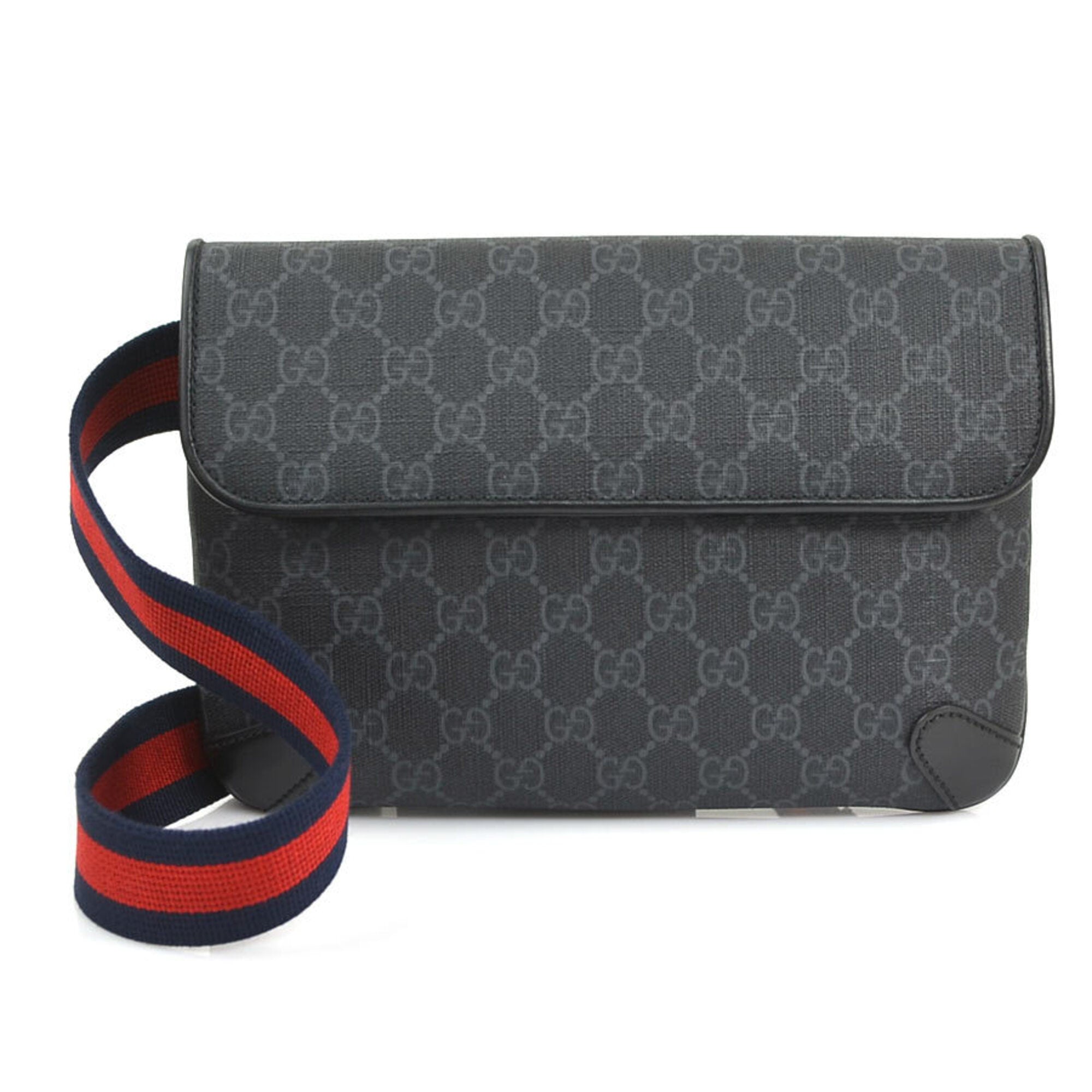 Gucci Black Gg Supreme Fanny Pack (Pre-Owned)