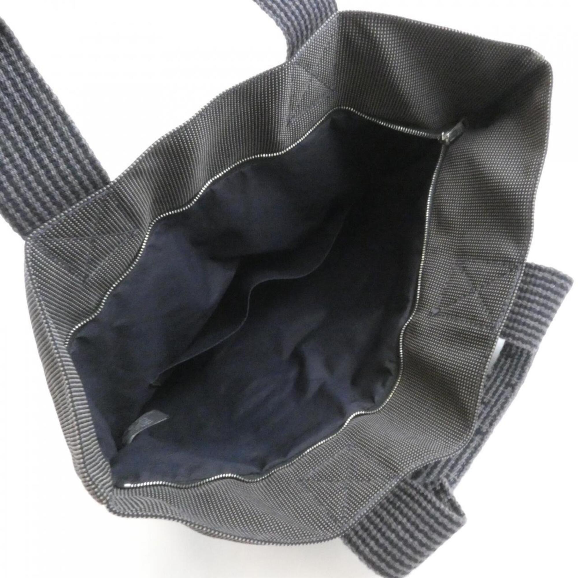 Hermes Black Canvas Handbag (Pre-Owned)