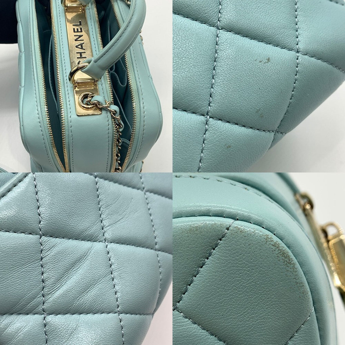 Chanel Leather Handbag Shoulder Bag (Pre-Owned)