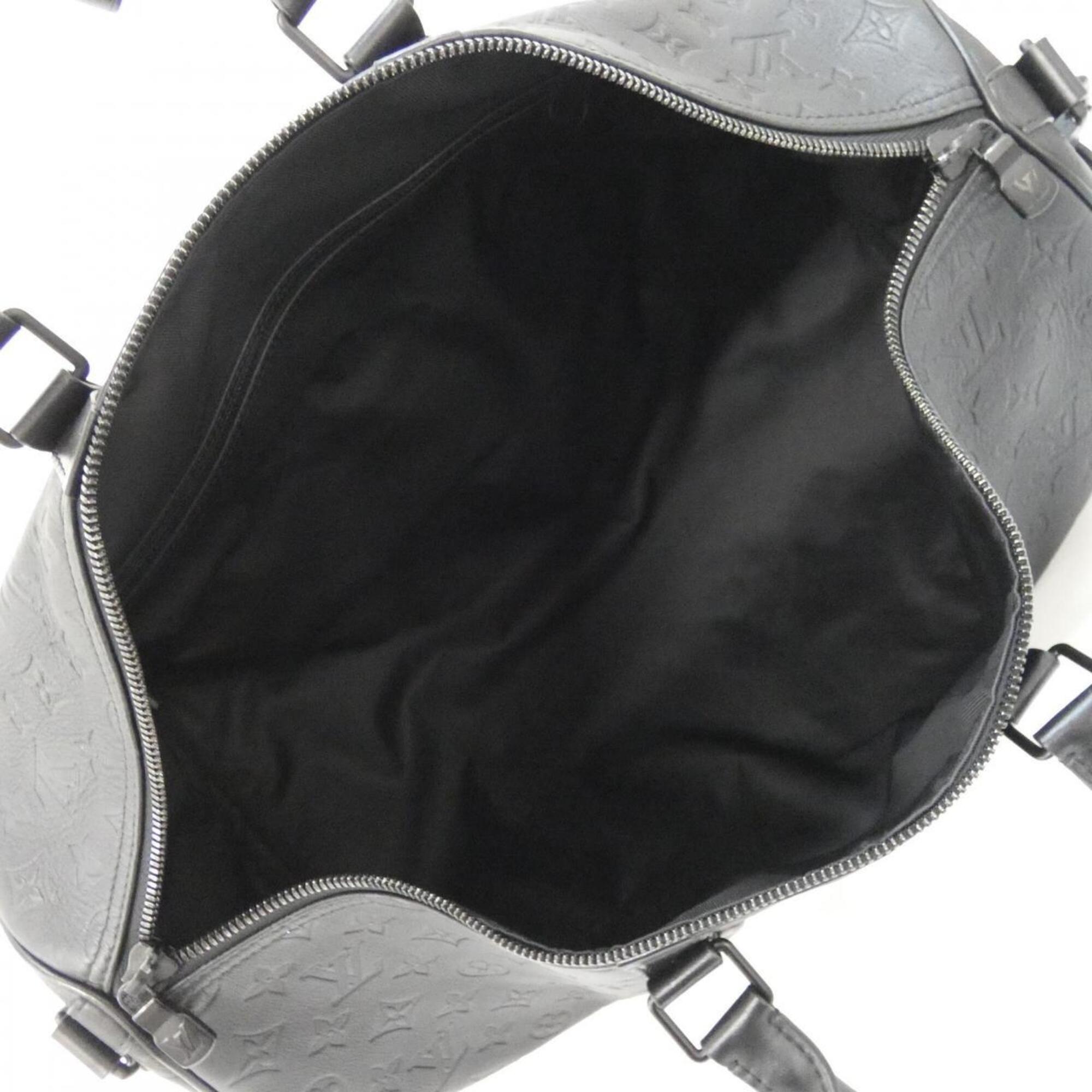 Louis Vuitton Black Leather Boston Bag (Pre-Owned)