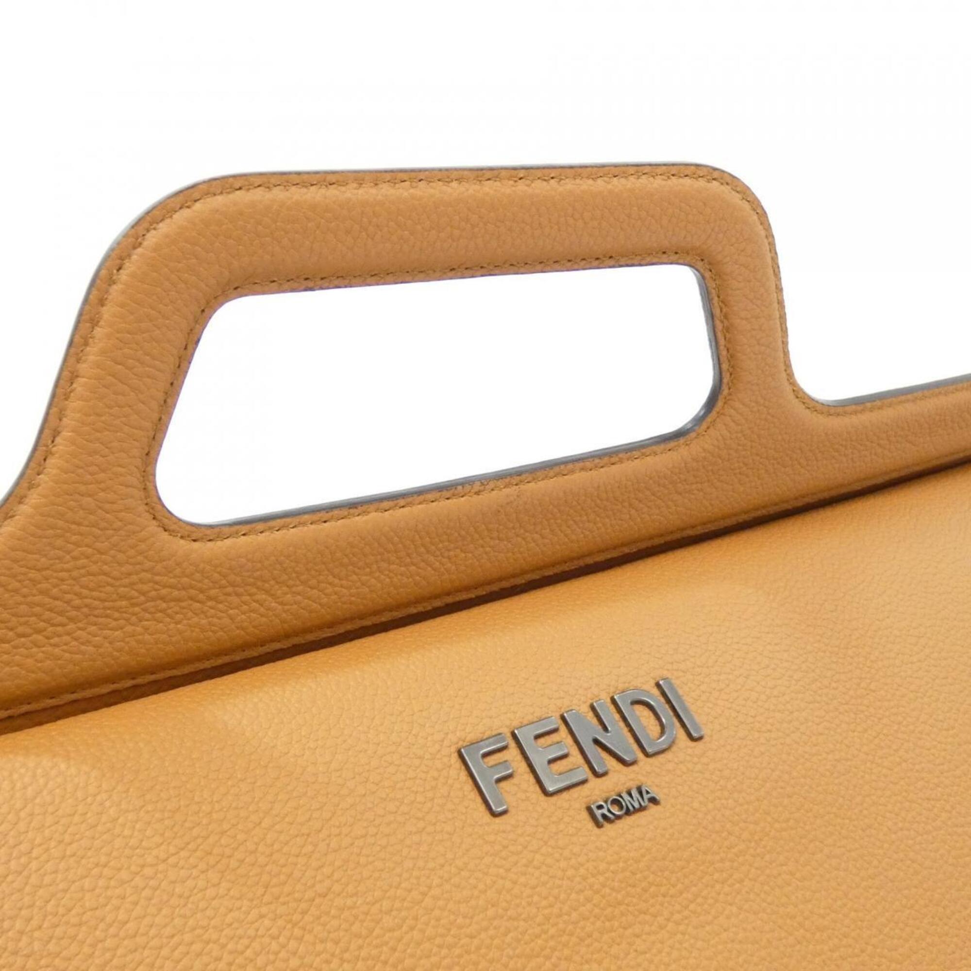 Fendi Brown Leather Handbag (Pre-Owned)