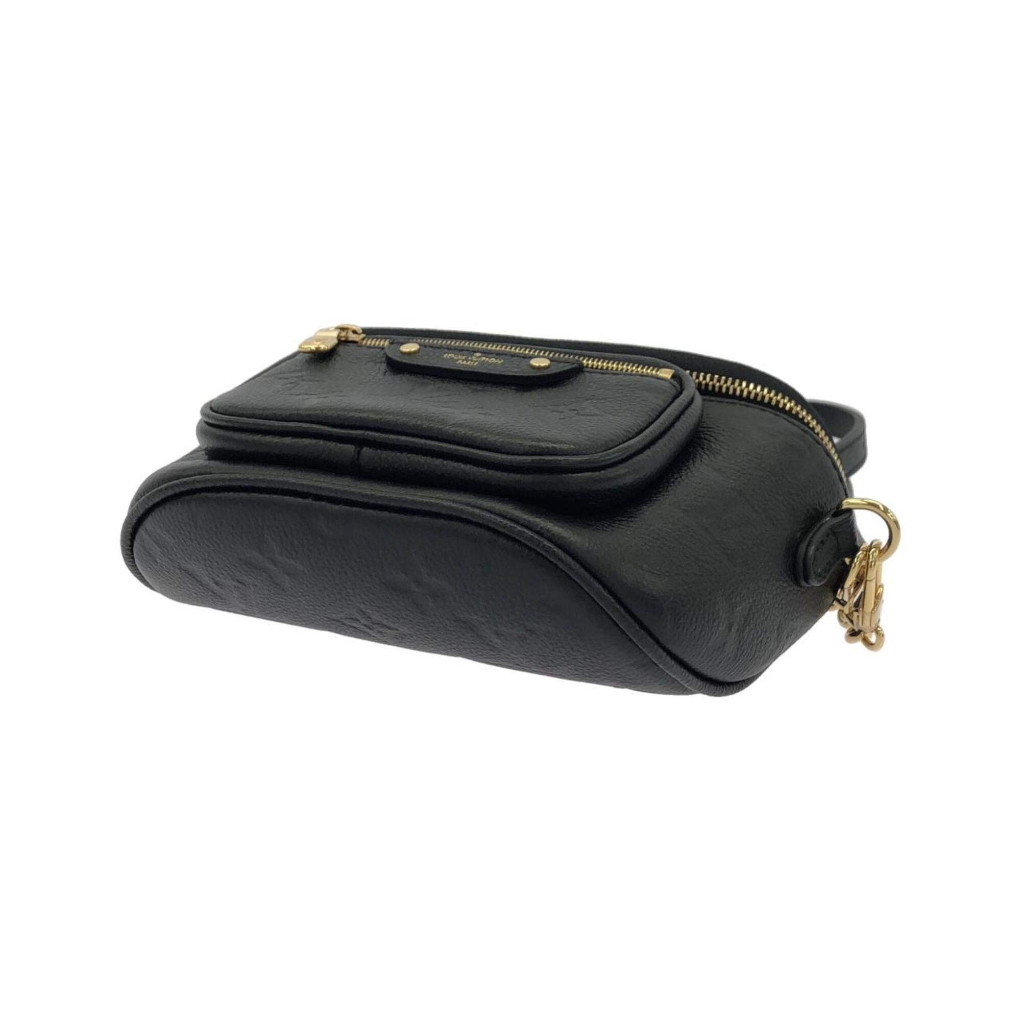Louis Vuitton Black Leather Handbag (Pre-Owned)