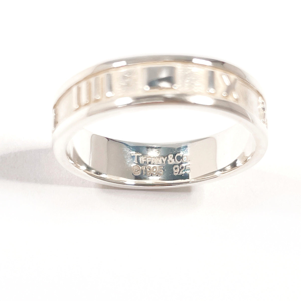 Tiffany Atlas Silver Silver 925 Band Ring (Pre-Owned)