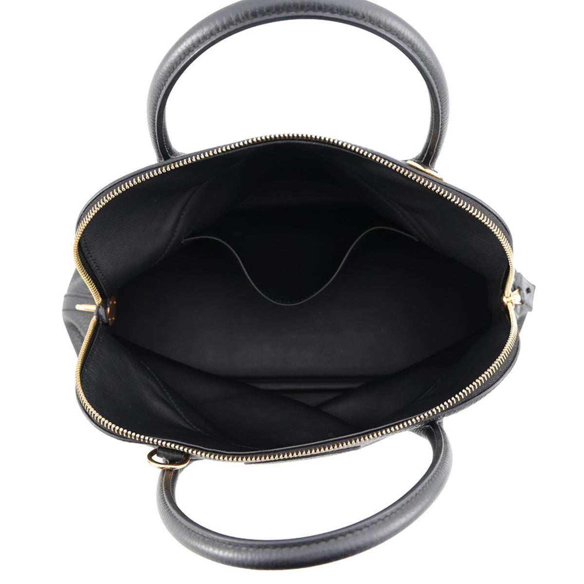 Hermes Black Taurillon Clemence Leather Handbag Shoulder Bag (Pre-Owned)