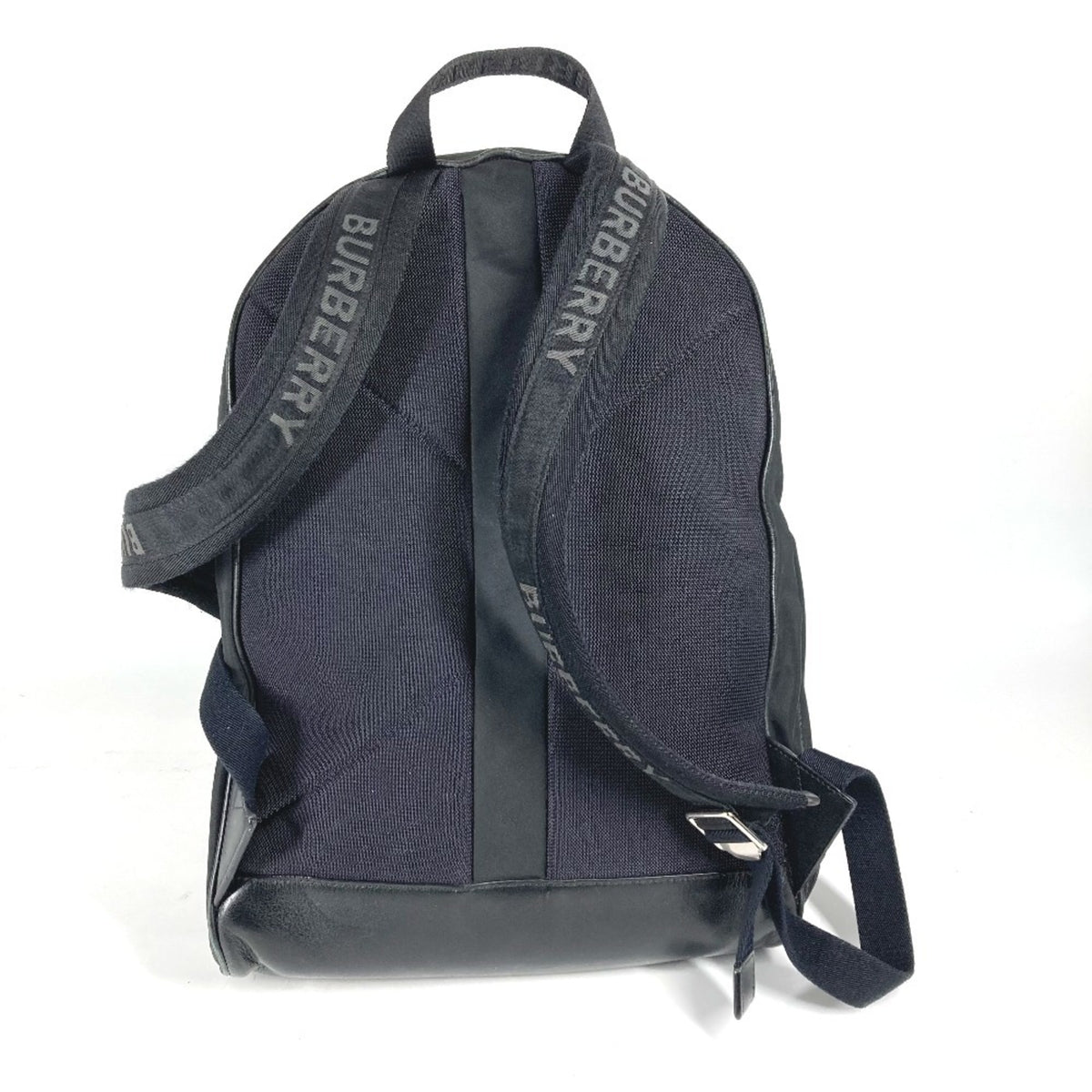 Burberry Black White Nylon Backpack (Pre-Owned)
