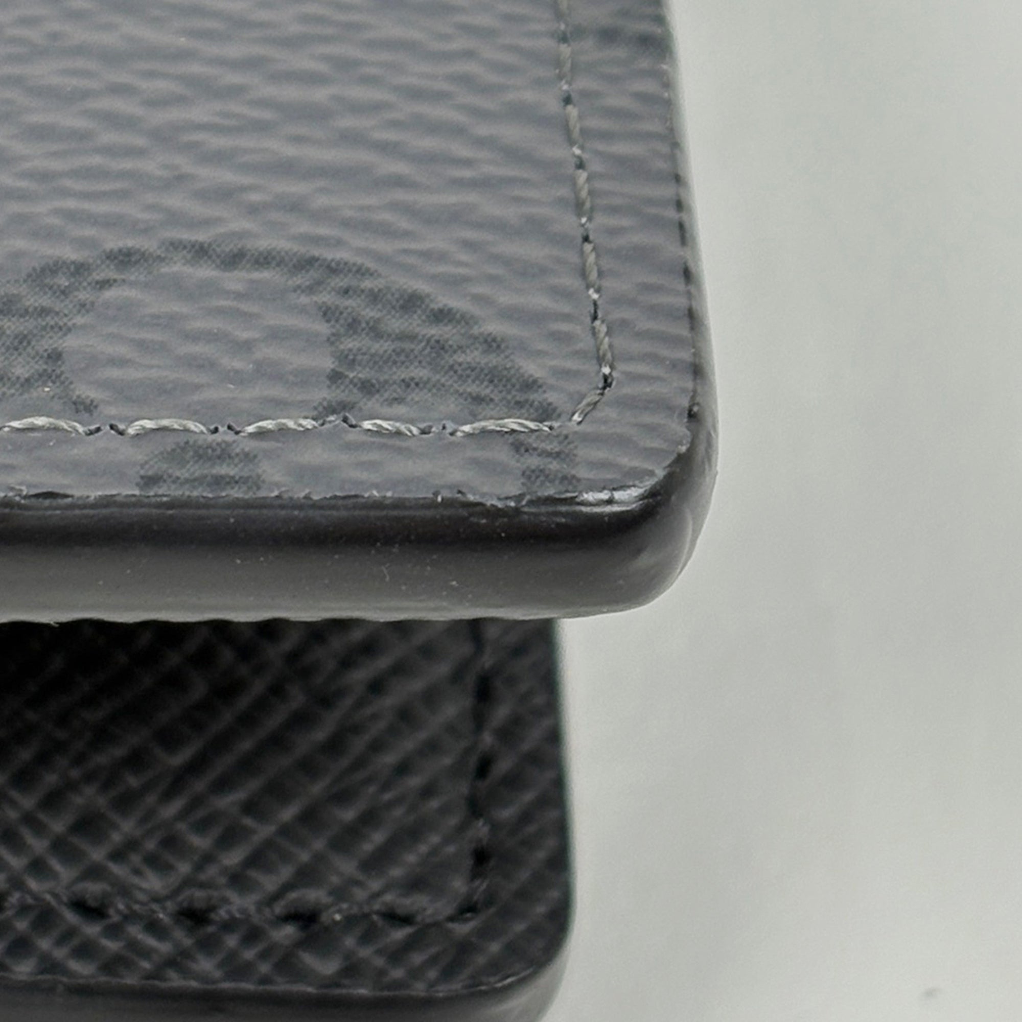 Louis Vuitton Gray Monogram Eclipse Monogram Reverse Wallet (Bi-Fold) (Pre-Owned)