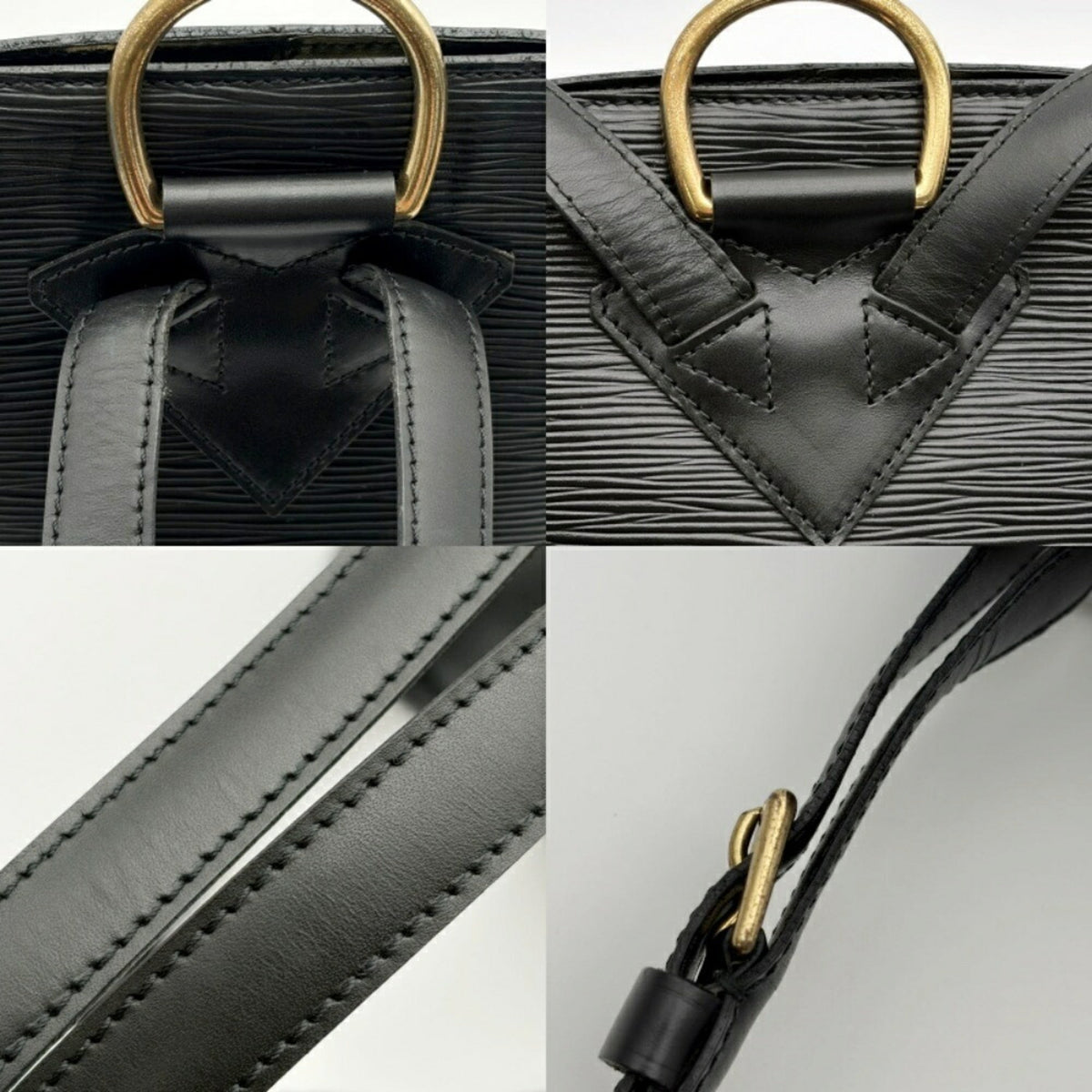 Louis Vuitton Noir Epi Leather Backpack (Pre-Owned)
