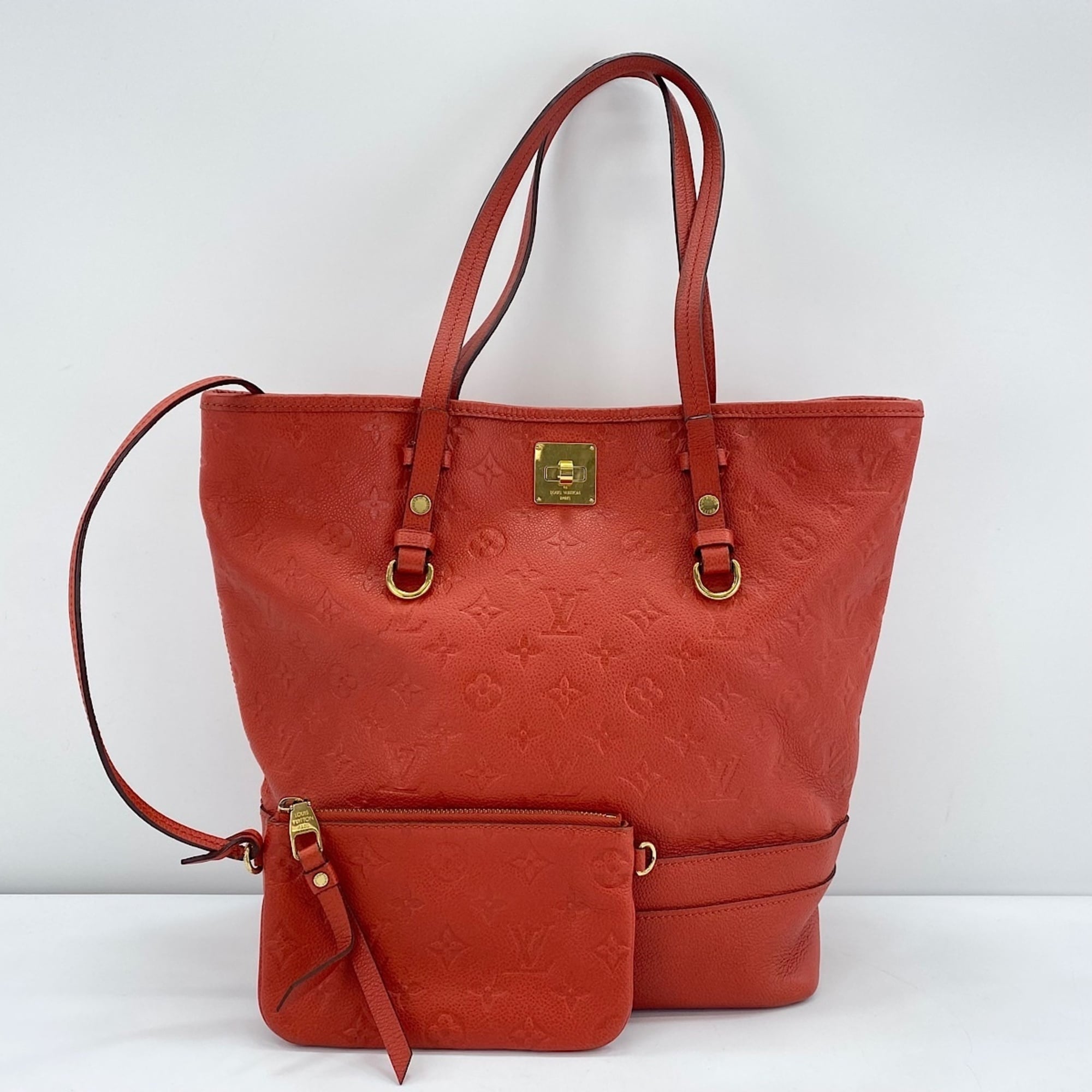 Louis Vuitton Orange Tote Bag (Pre-Owned)