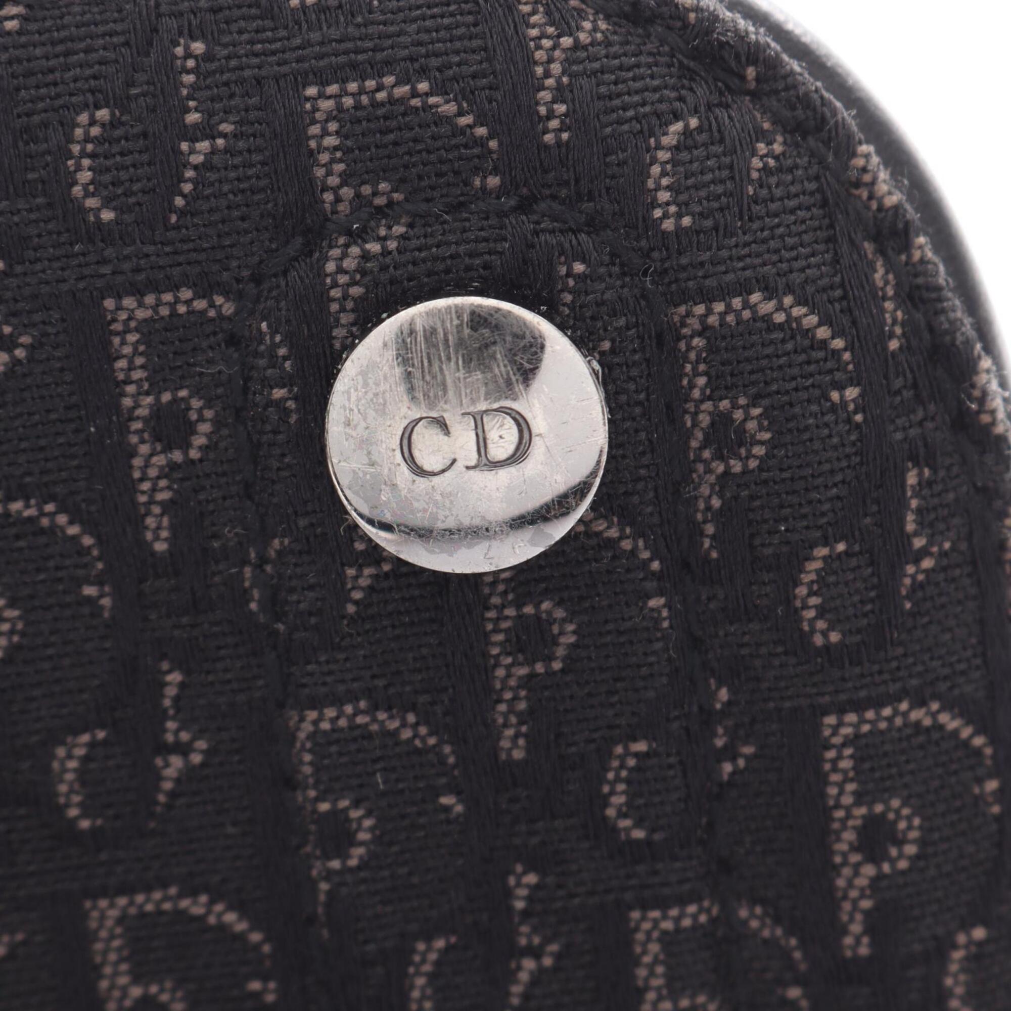 Christian Dior Black Canvas Leather Handbag (Pre-Owned)