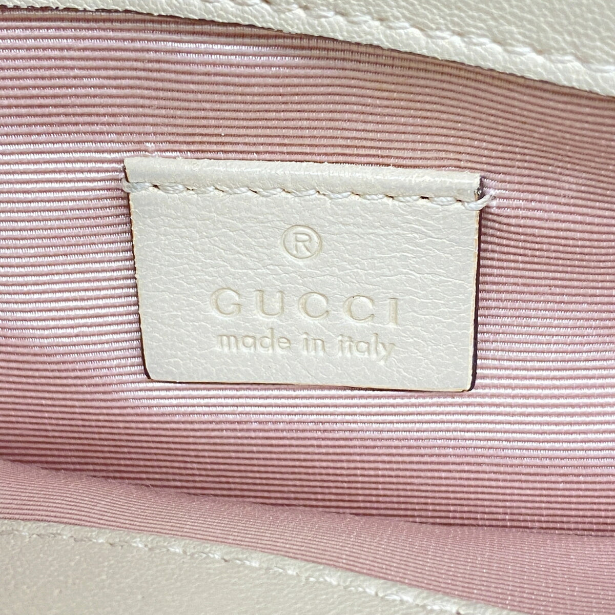 Gucci Ivory Leather Handbag (Pre-Owned)