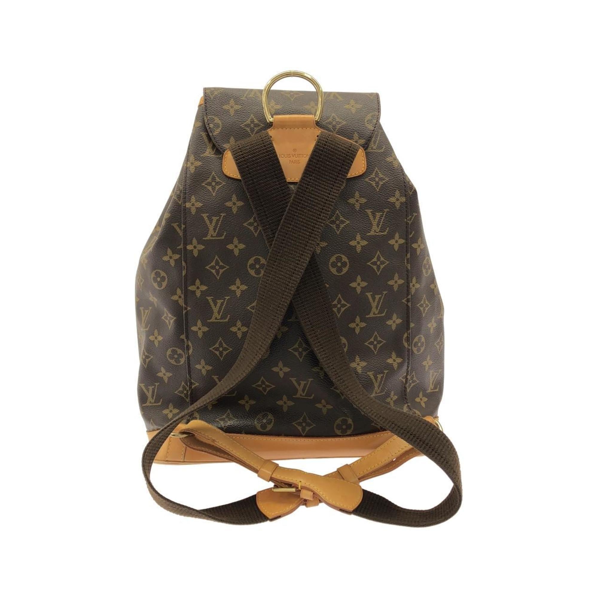 Louis Vuitton Marron Coated Canvas Backpack (Pre-Owned)
