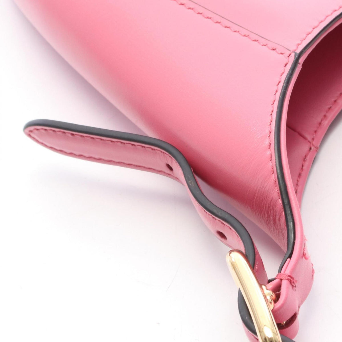 Prada Pink Leather Handbag Shoulder Bag (Pre-Owned)