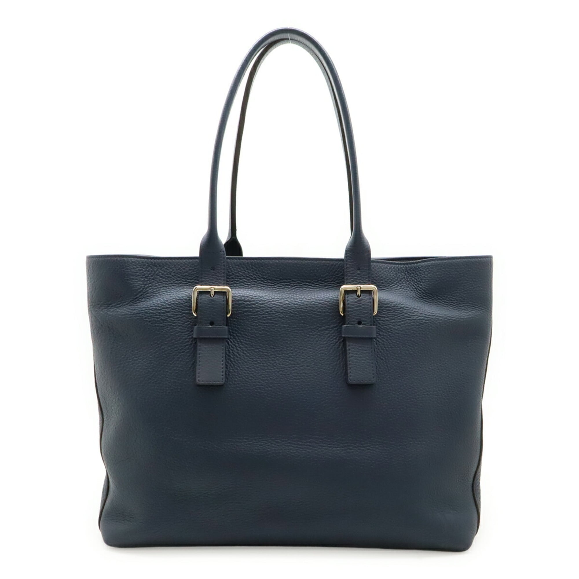 Louis Vuitton Navy Leather Shoulder Bag Tote Bag (Pre-Owned)