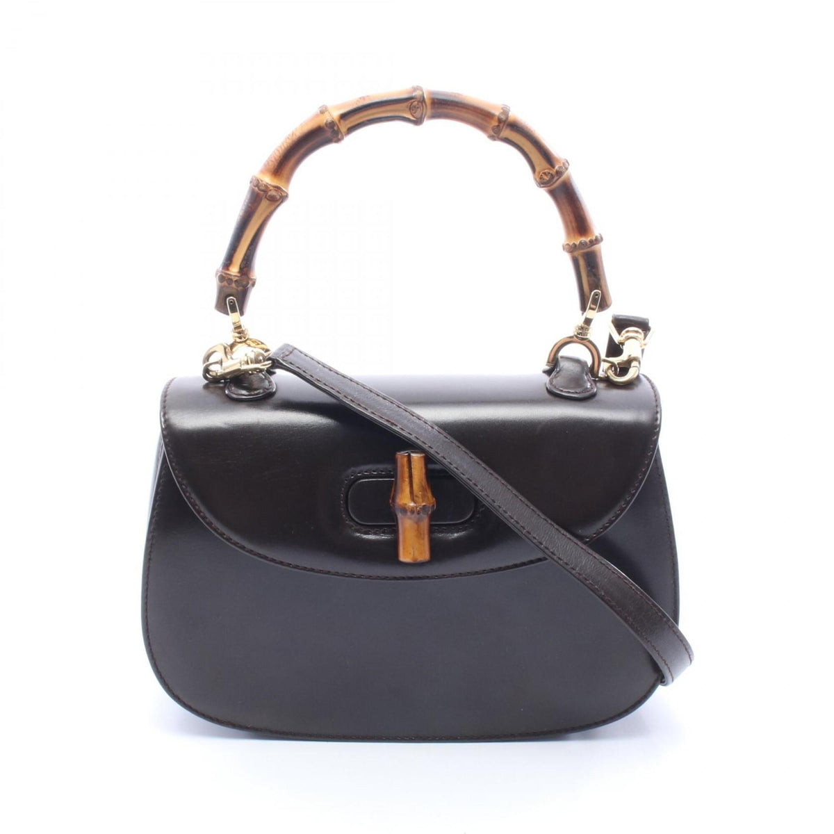 Gucci Black Leather Handbag (Pre-Owned)