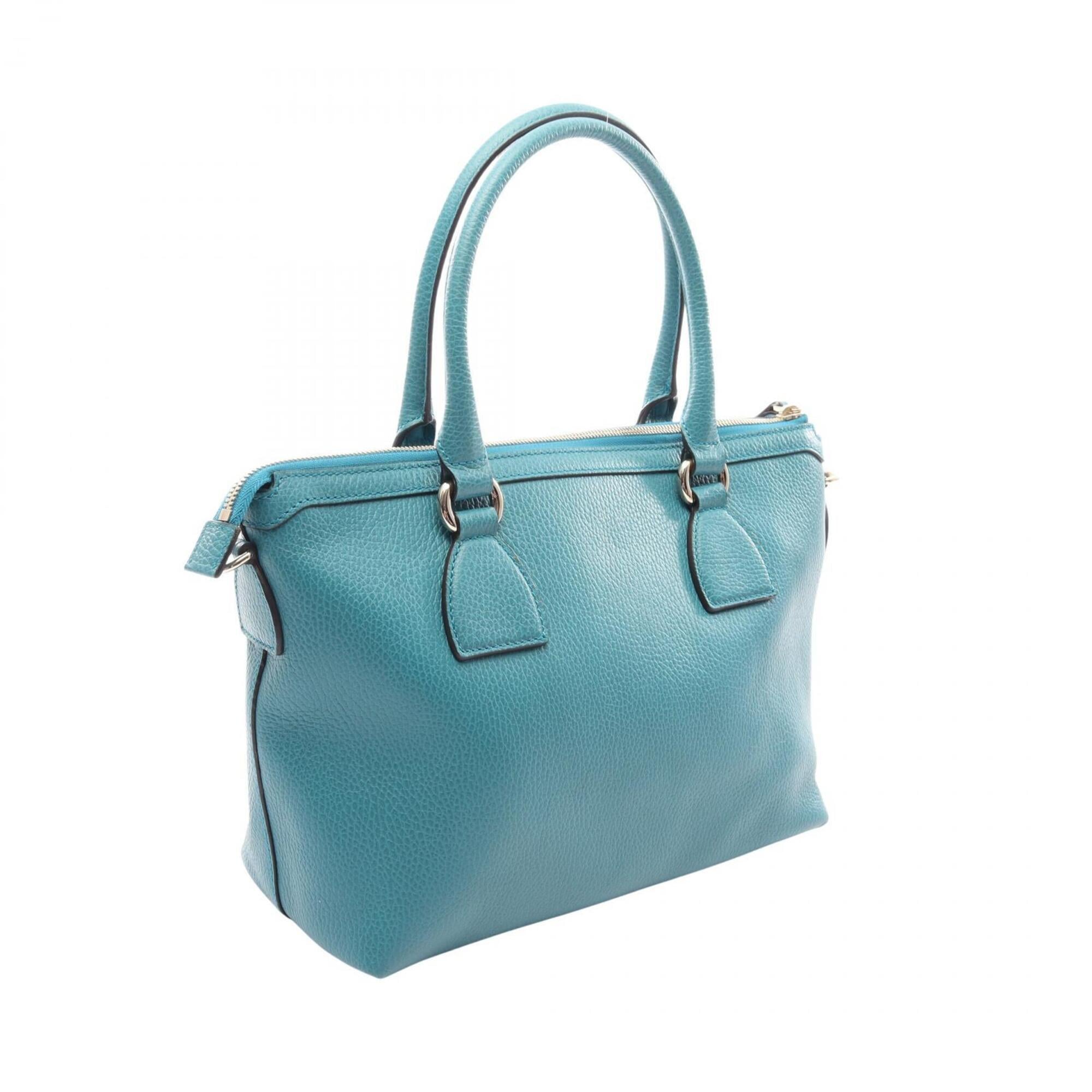 Gucci Blue Leather Handbag (Pre-Owned)