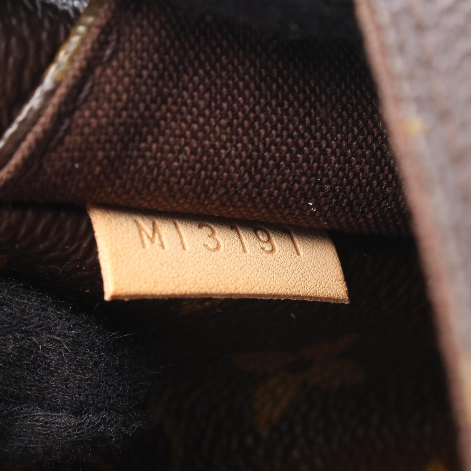 Louis Vuitton Brown Coated Canvas Monogram Pvc Leather Shoulder Bag (Pre-Owned)