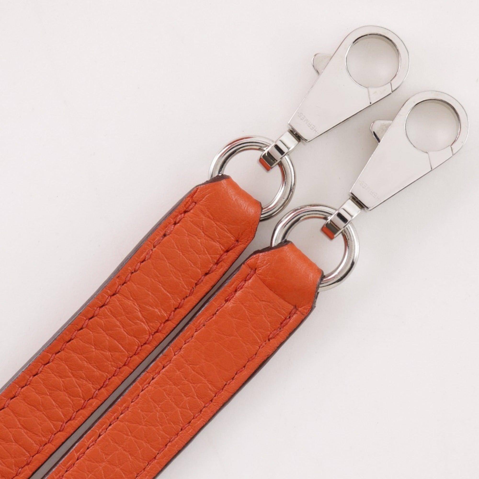 Hermes Bolide Orange Taurillon Clemence Leather Handbag (Pre-Owned)