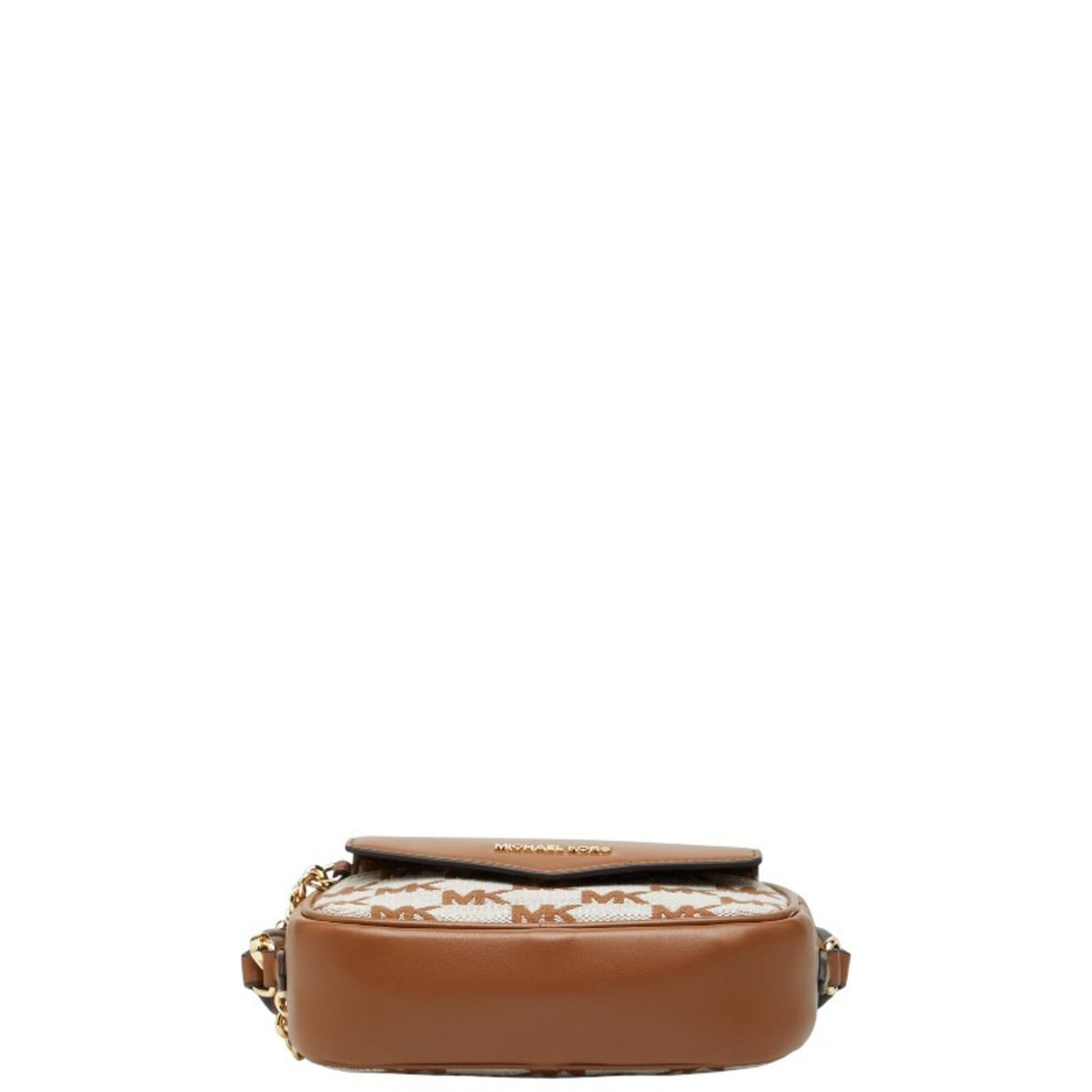 Michael Kors Brown Canvas Leather Pouch Shoulder Bag (Pre-Owned)