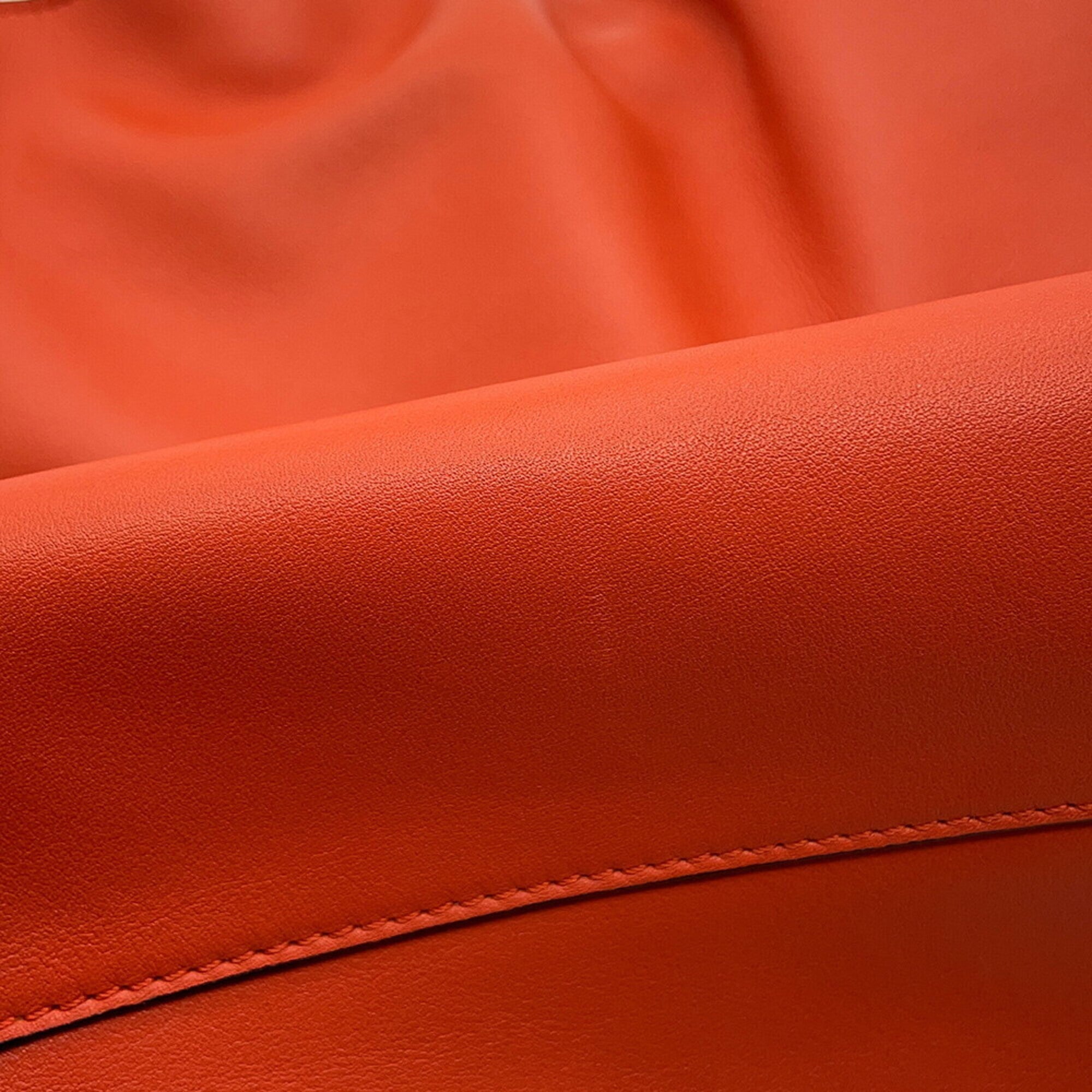Loewe Orange Leather Clutch Bag Shoulder Bag (Pre-Owned)