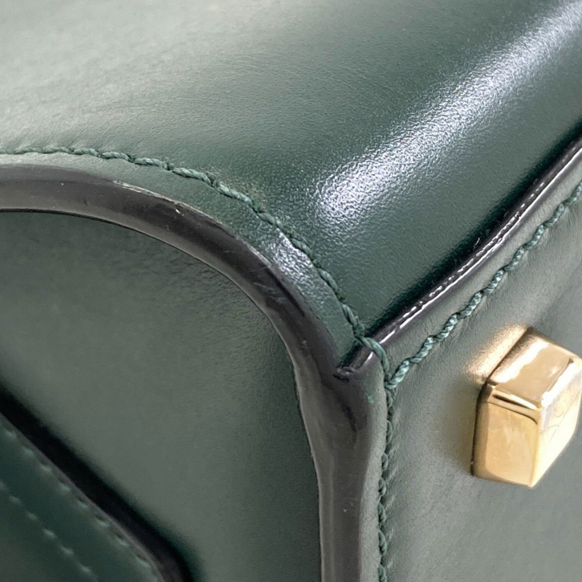 Valextra Green Handbag (Pre-Owned)