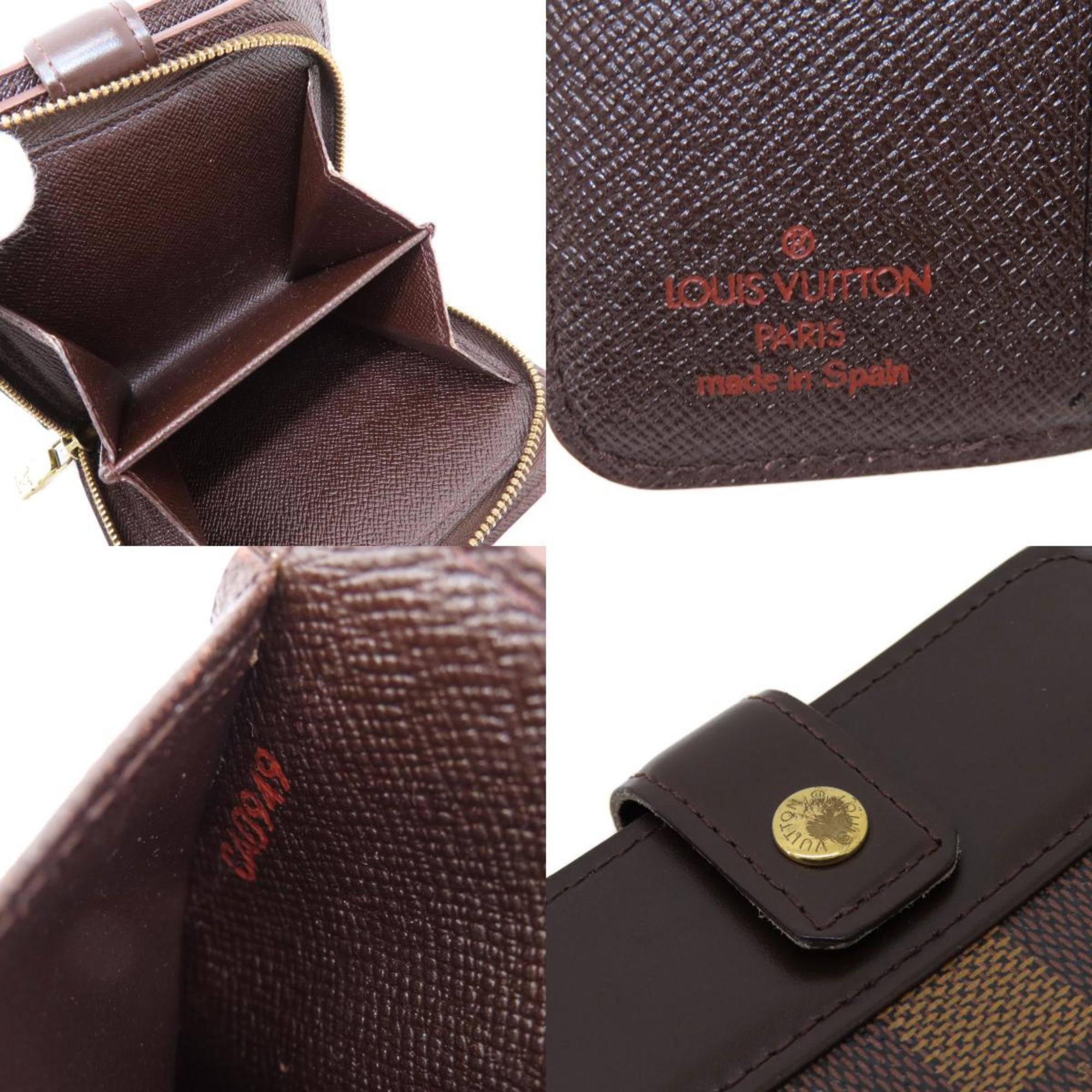 Louis Vuitton Damier Brown Damier Canvas Ebene Damier Canvas Wallet (Bi-Fold) (Pre-Owned)