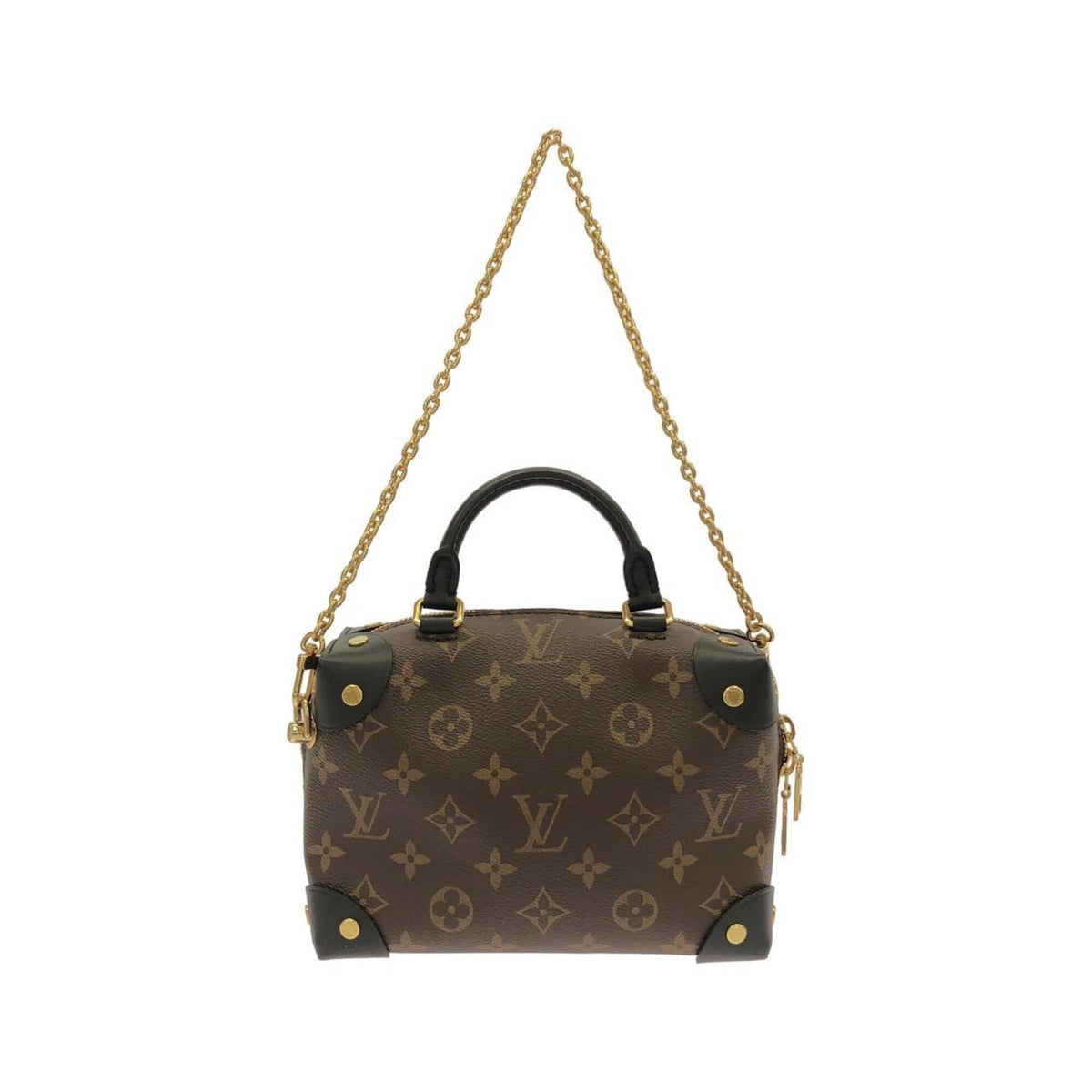 Louis Vuitton Black Marron Coated Canvas Handbag (Pre-Owned)