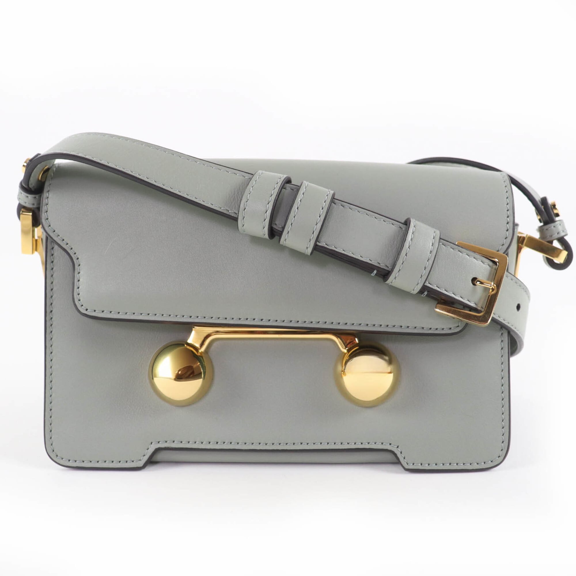 Marni Green Leather Shoulder Bag (Pre-Owned)