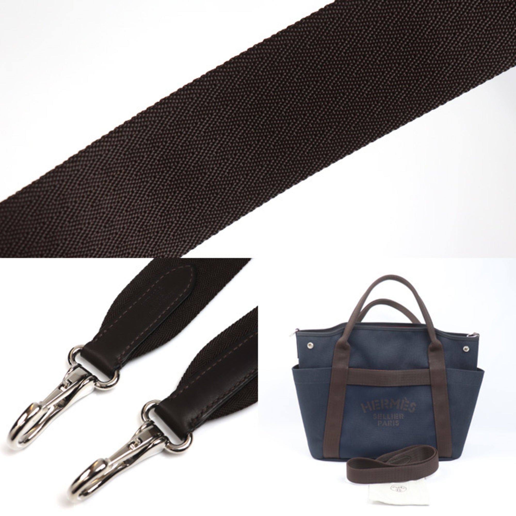 Hermes Feu Navy Shoulder Bag (Pre-Owned)