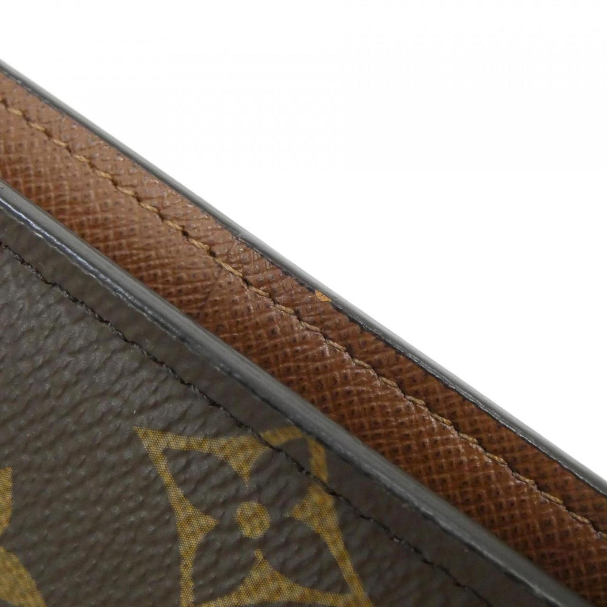 Louis Vuitton Monogram Marron Coated Canvas Long Wallet (Bi-Fold) (Pre-Owned)