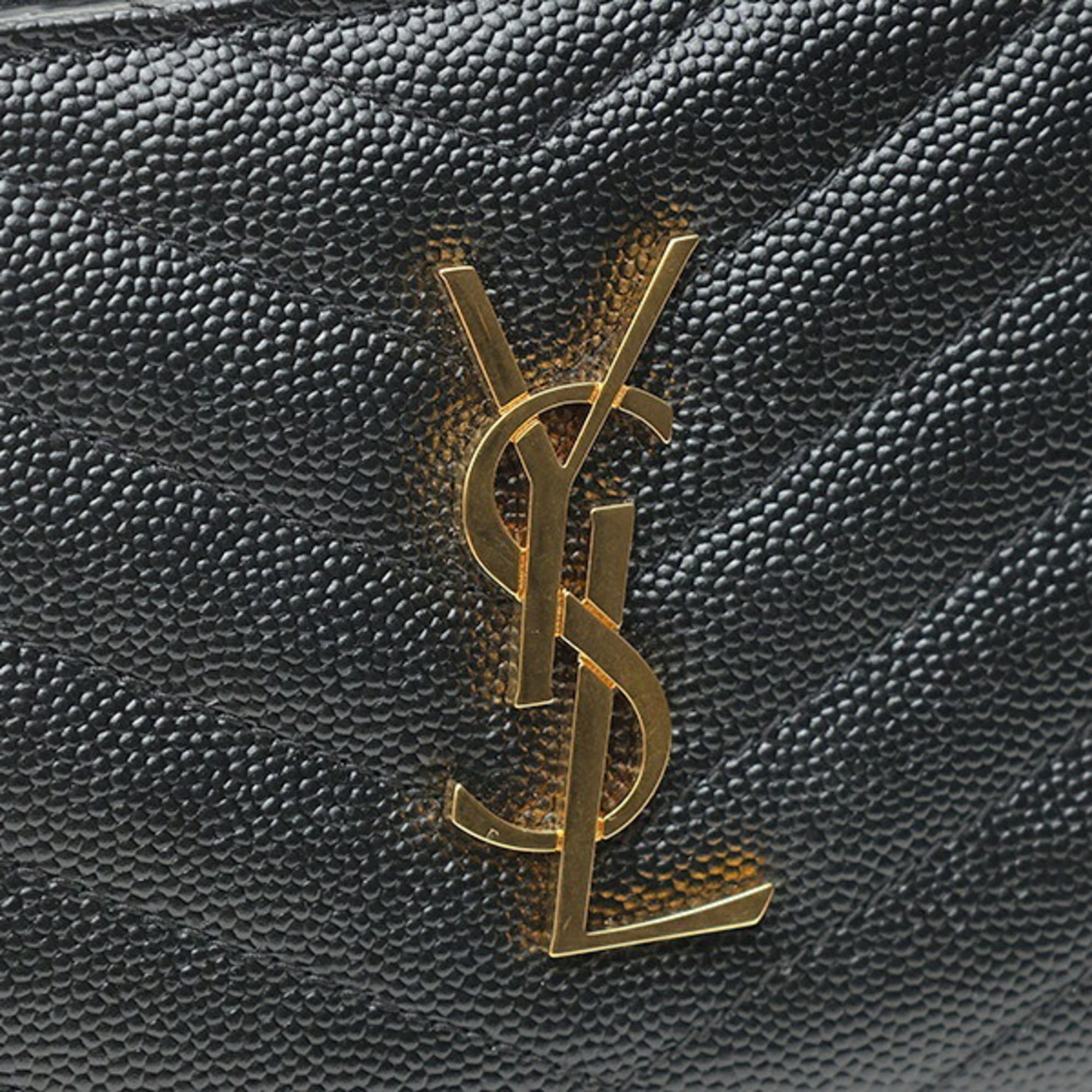 Saint Laurent Black Leather Wallet (Bi-Fold) (Pre-Owned)