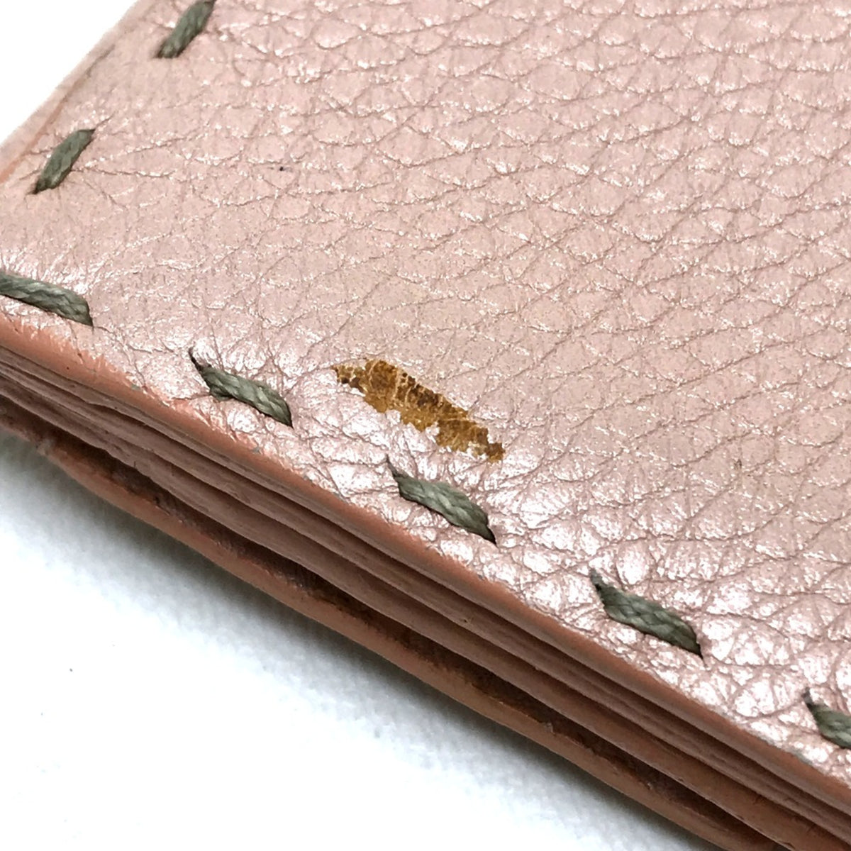Fendi Pink Leather Long Wallet (Bi-Fold) (Pre-Owned)