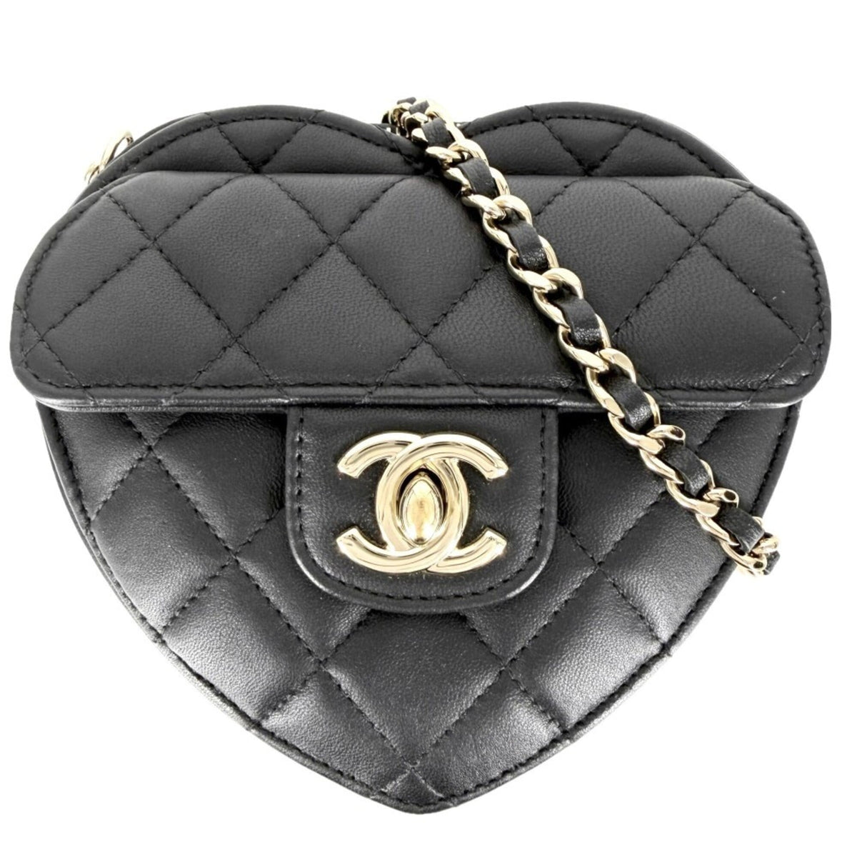 Chanel Black Leather Shoulder Bag (Pre-Owned)