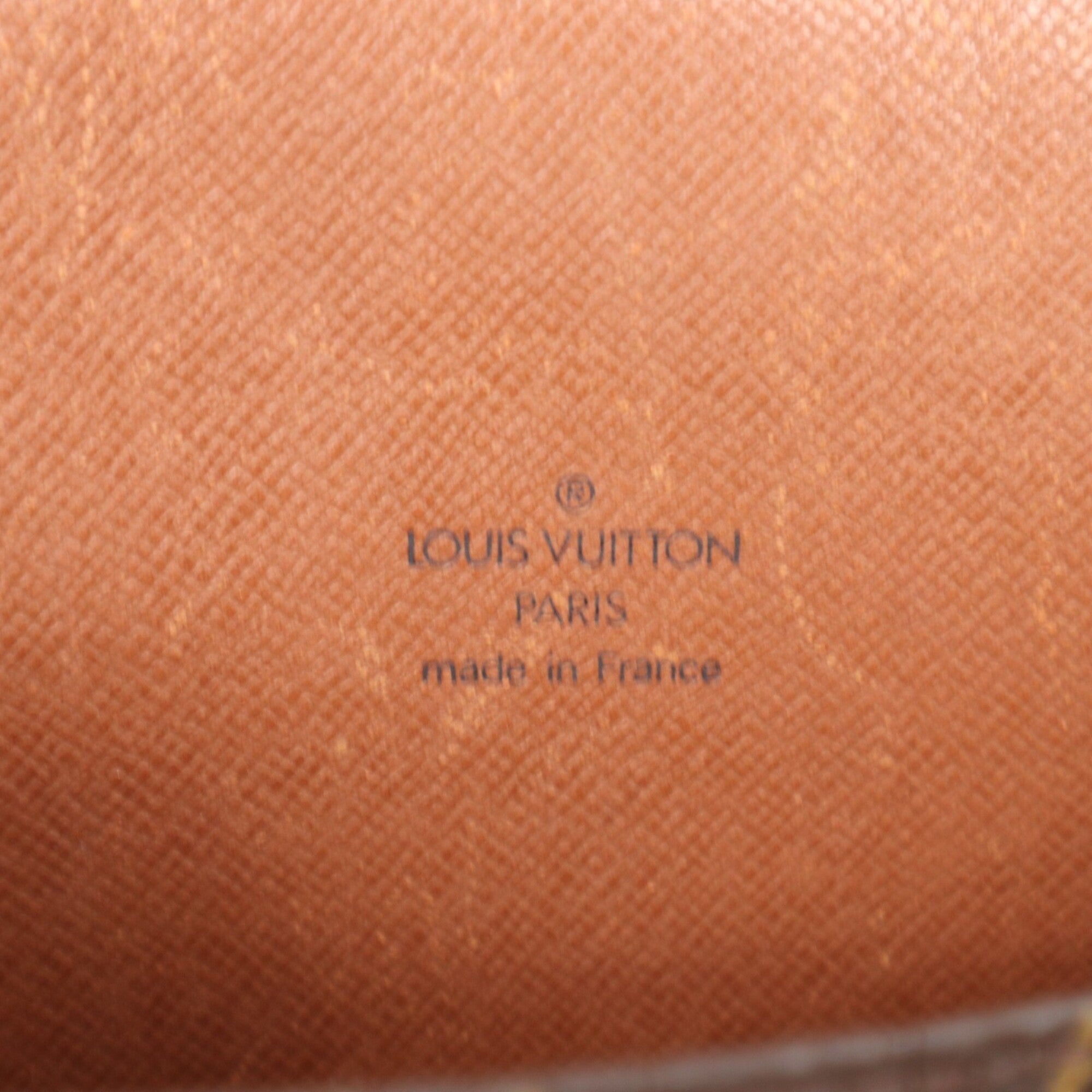 Louis Vuitton Beige Brown Monogram Coated Canvas Leather Shoulder Bag (Pre-Owned)