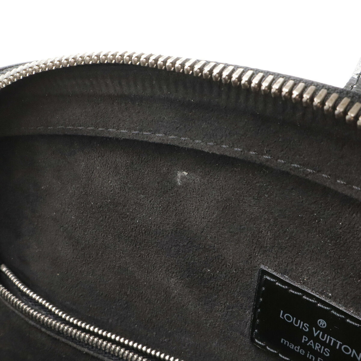 Louis Vuitton Black Noir Leather Handbag Tote Bag (Pre-Owned)