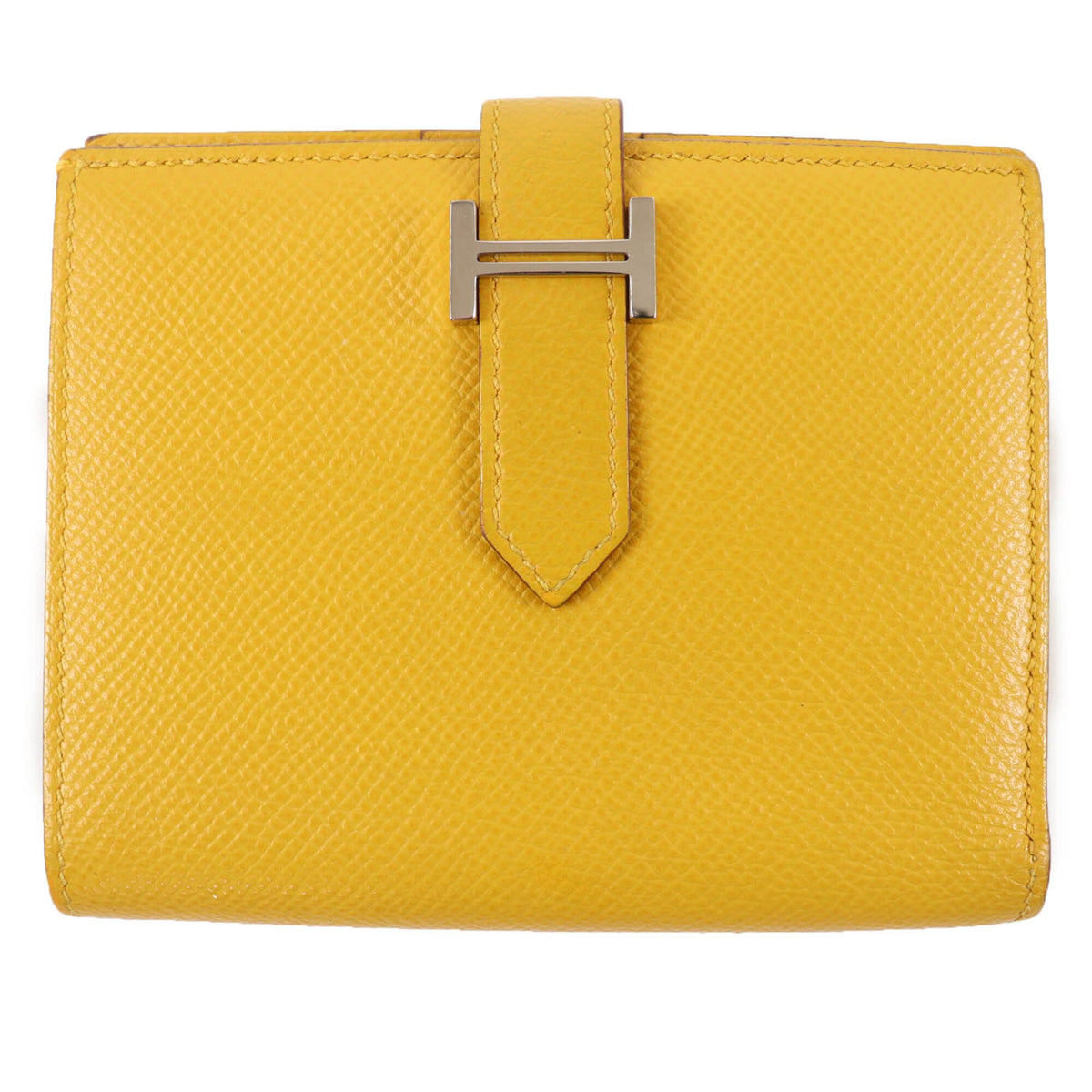 Hermes Yellow Leather Wallet (Bi-Fold) (Pre-Owned)