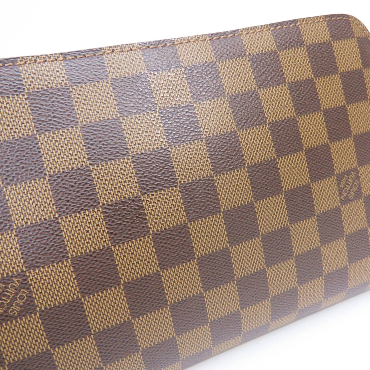 Louis Vuitton Damier Brown Damier Canvas Ebene Damier Canvas Clutch Bag (Pre-Owned)