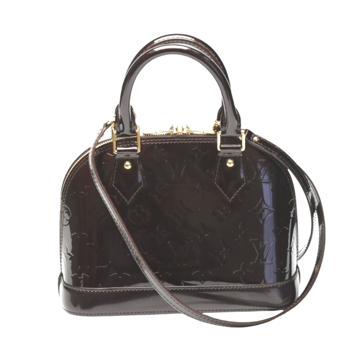 Louis Vuitton Amarante Monogram Vernis Handbag (Pre-Owned)