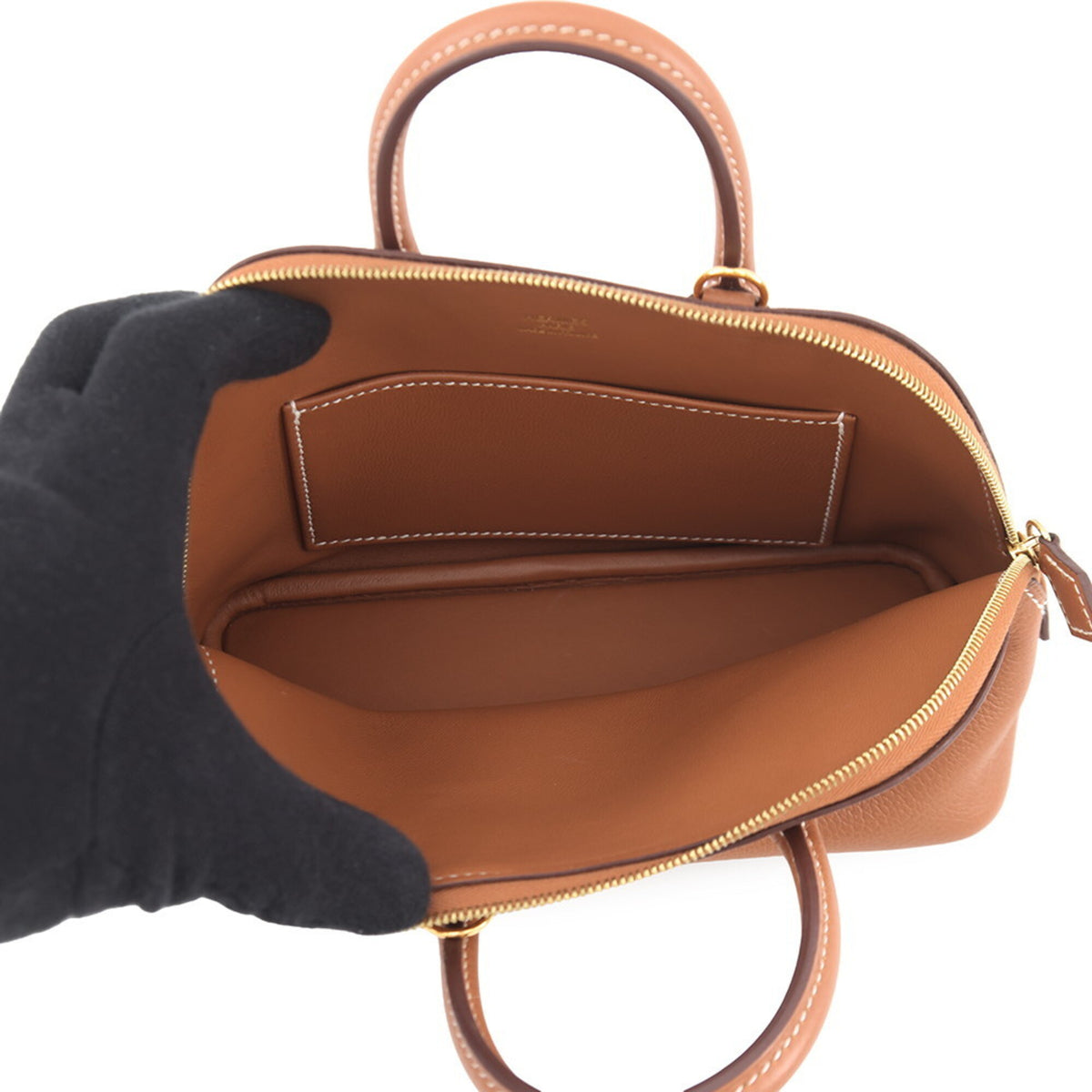 Hermes Bolide Gold Handbag (Pre-Owned)