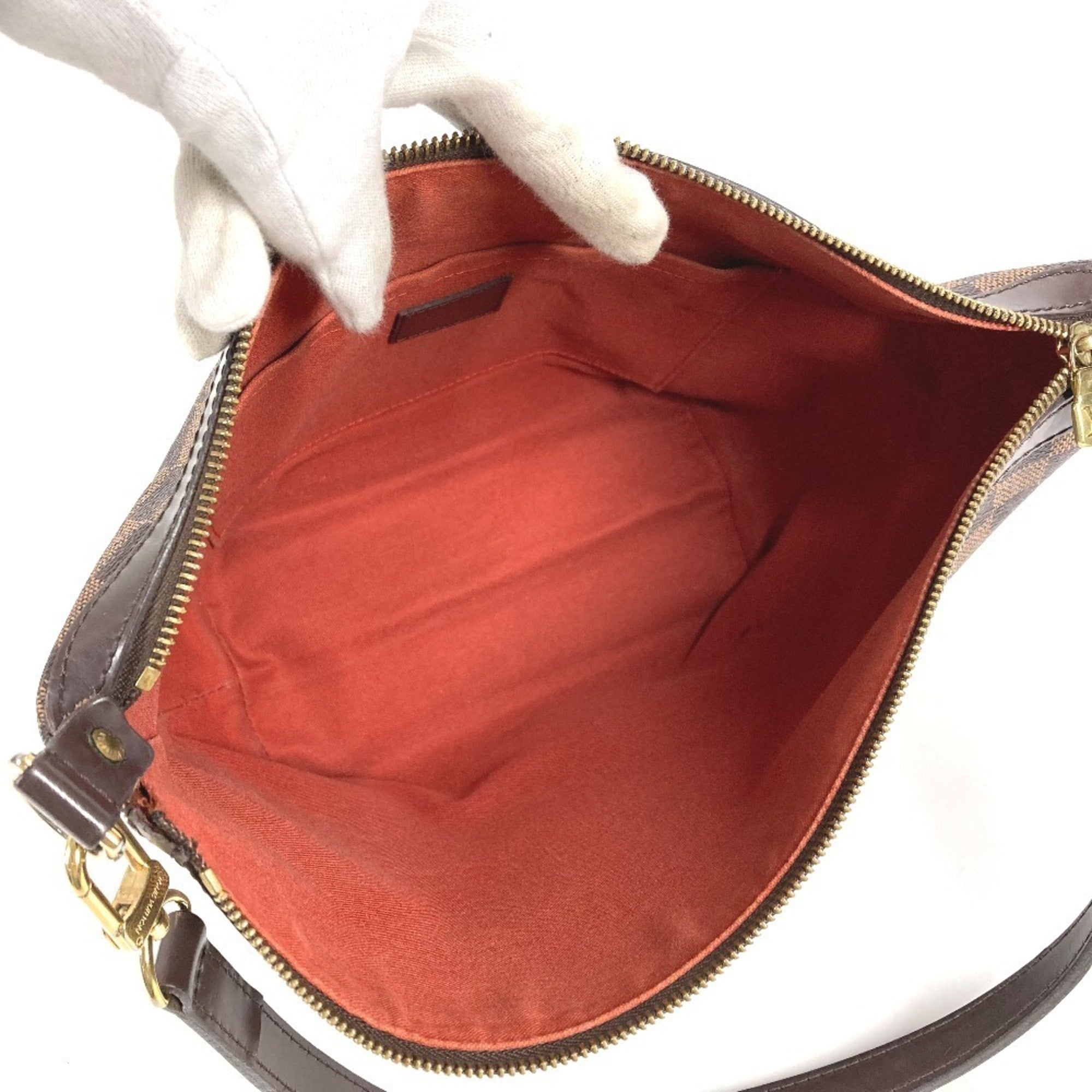 Louis Vuitton Brown Ebene Damier Canvas Handbag Shoulder Bag (Pre-Owned)