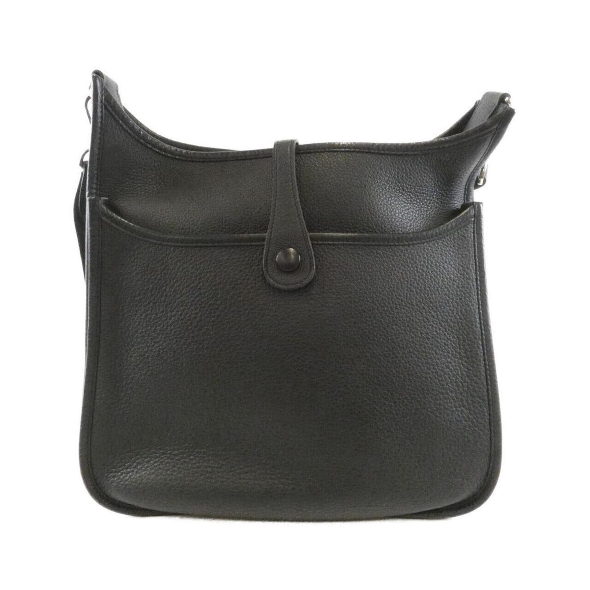 Hermes Black Taurillon Clemence Leather Shoulder Bag (Pre-Owned)