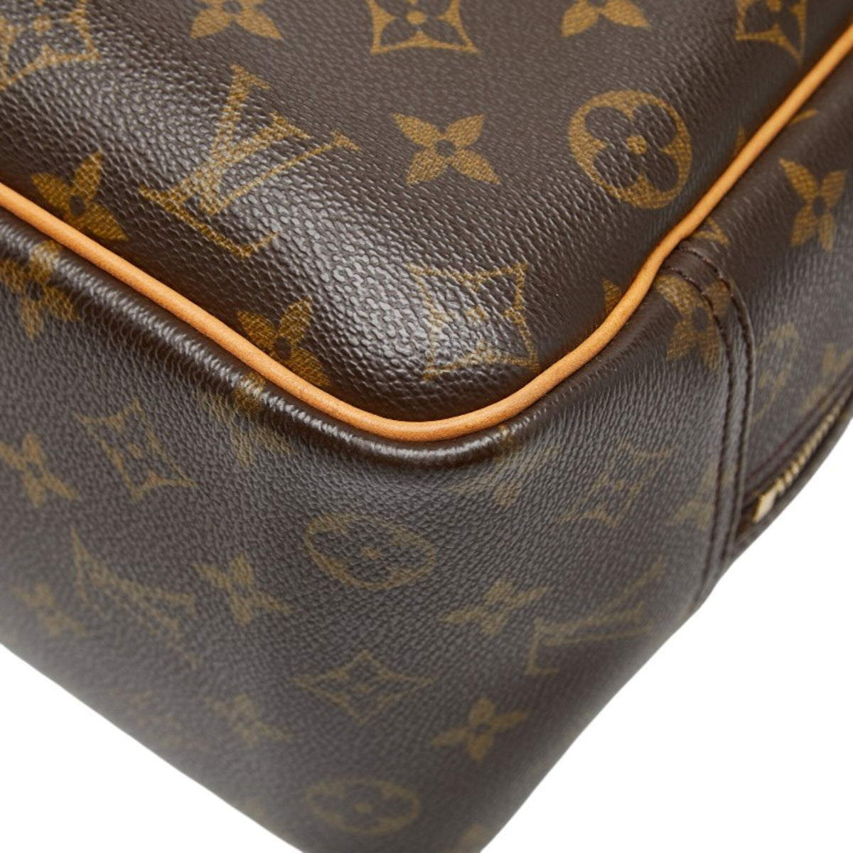 Louis Vuitton Brown Pvc Leather Handbag (Pre-Owned)