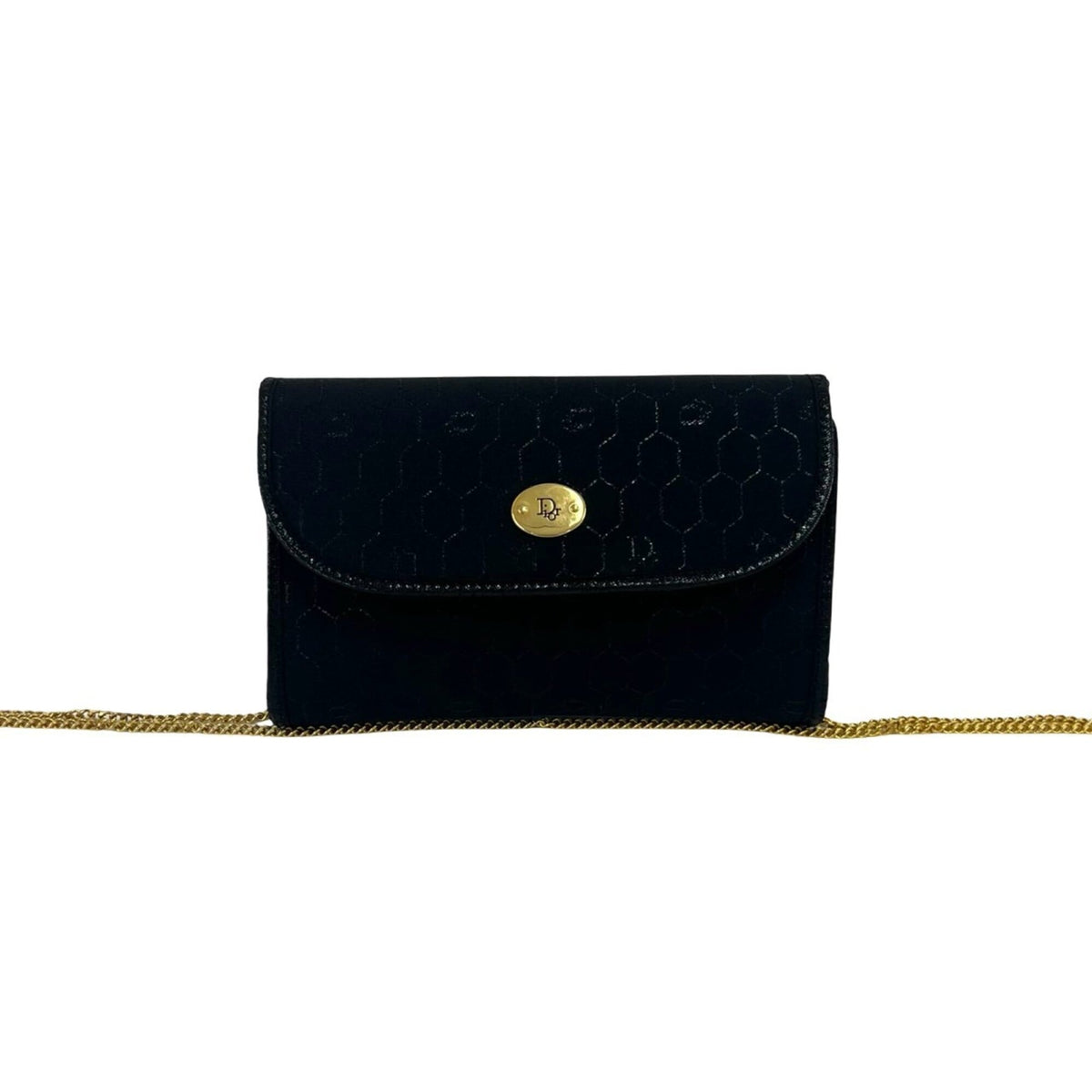 Christian Dior Black Canvas Leather Shoulder Bag (Pre-Owned)