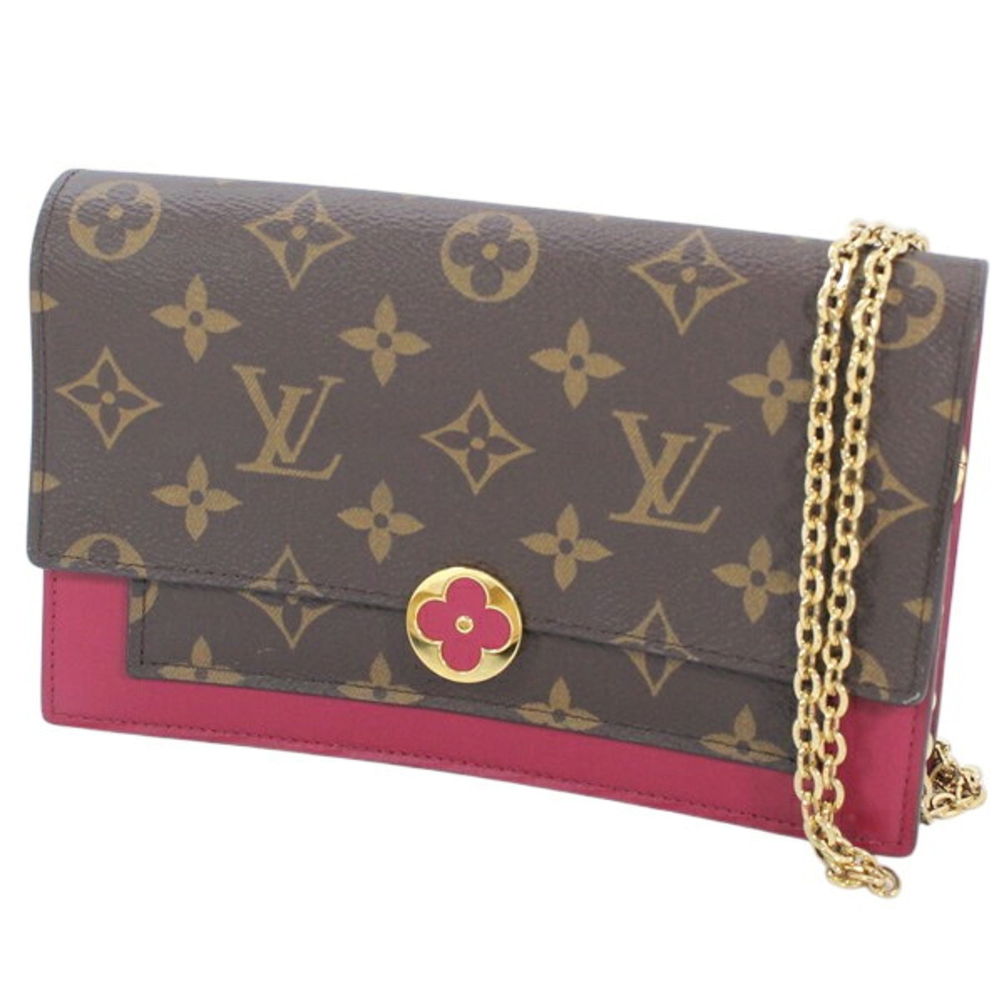 Louis Vuitton Fuchsia Monogram Monogram Leather Canvas Shoulder Bag (Pre-Owned)