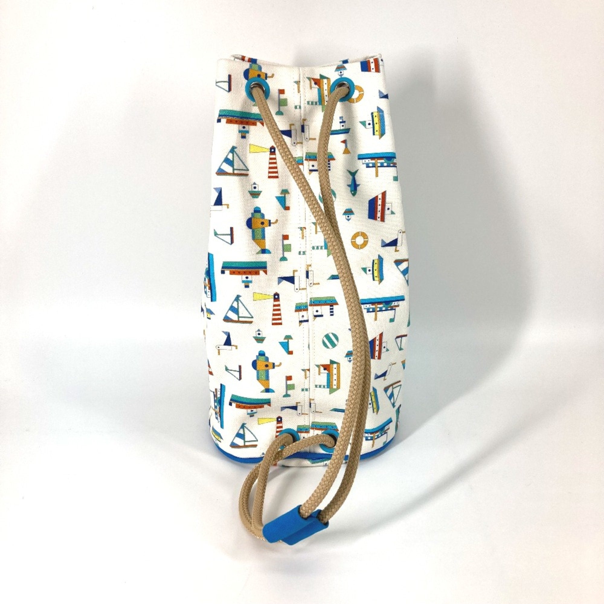 Hermes White Cotton Shoulder Bag (Pre-Owned)